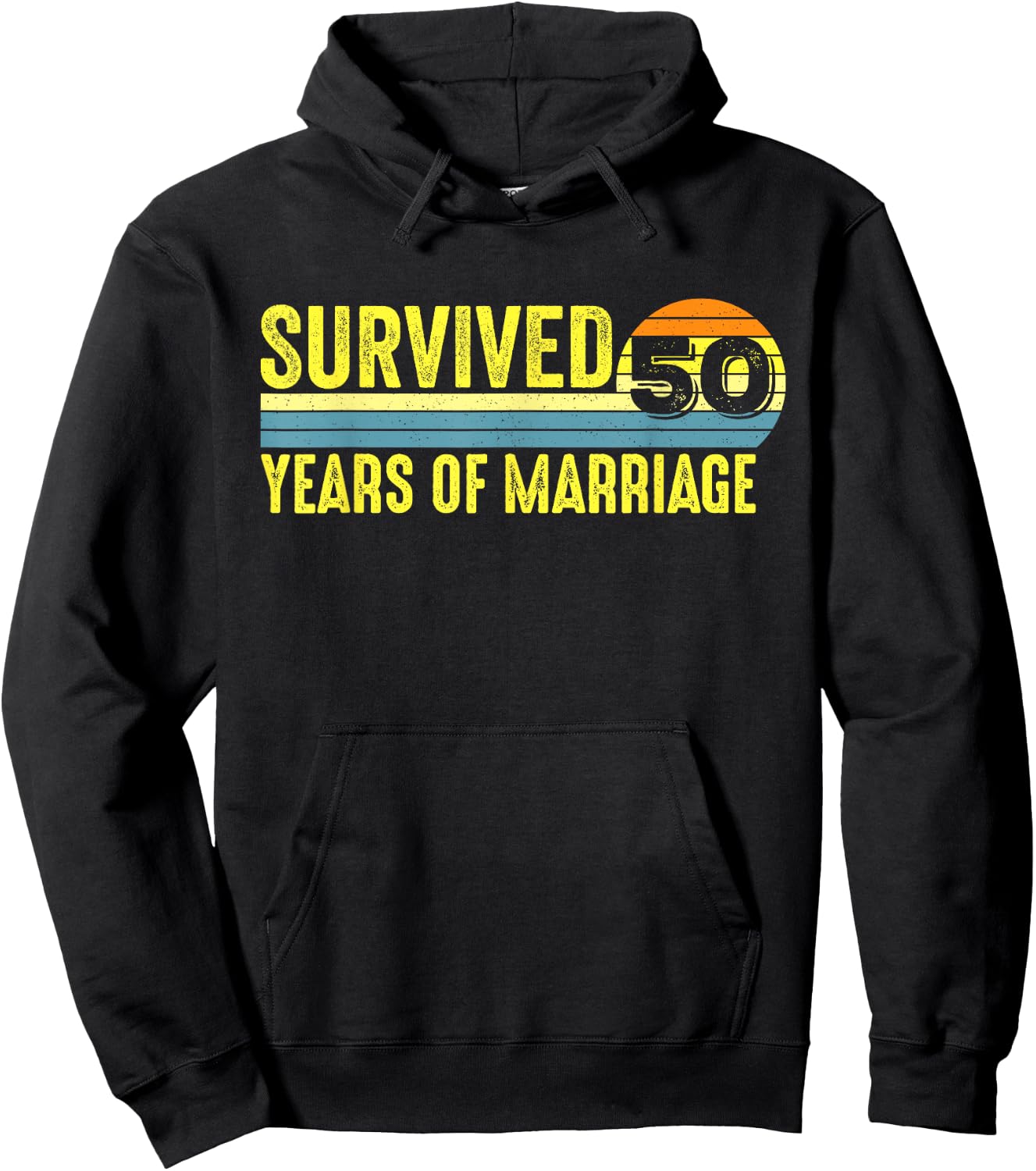 Funny 50th Anniversary 50 Years 50th Wedding Anniversary Hoodie - Hoodie | Black