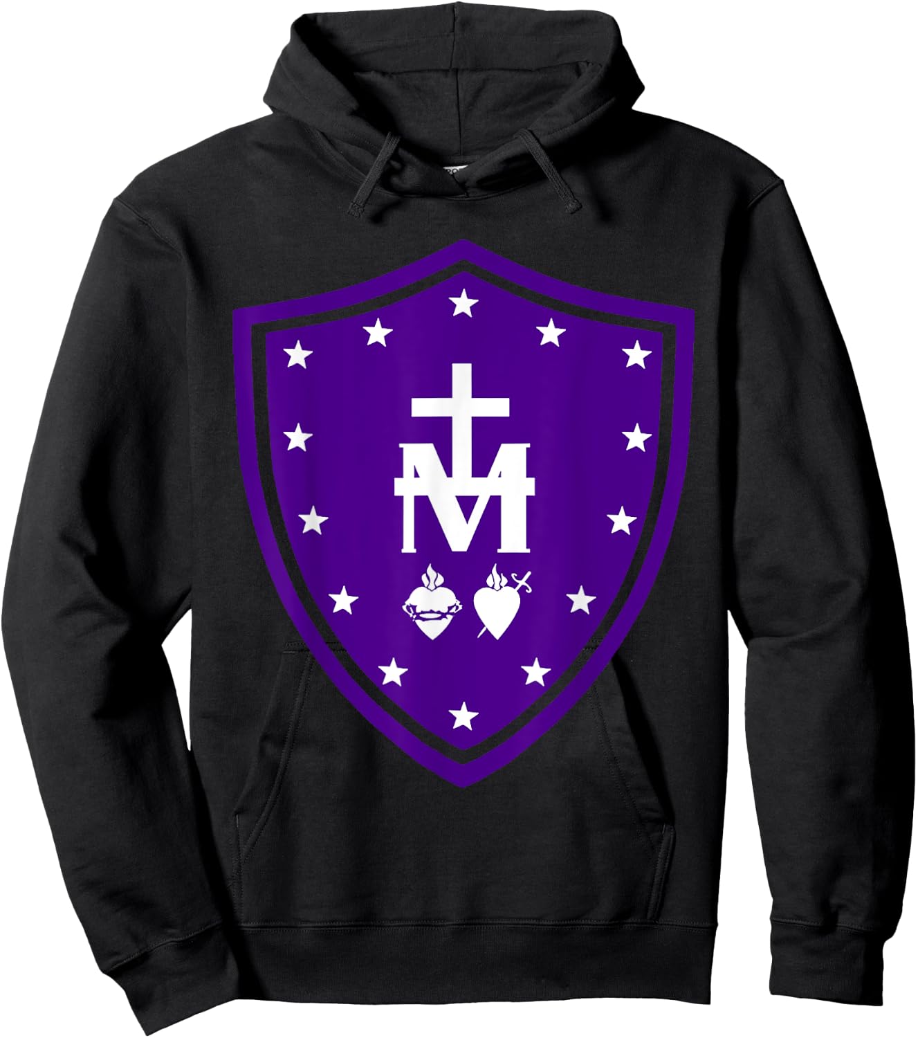 Immaculate Heart Of Mary Devotion Faithful Symbol Hoodie - Hoodie | Black