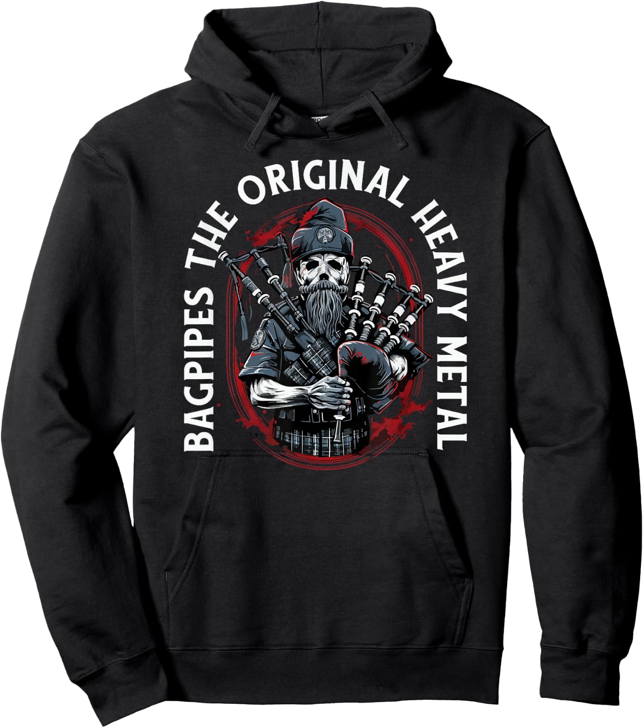 Bagpiper Bagpipes-Music Scotland Bagpipe-Sound Bagpipe Hoodie - Hoodie | Black