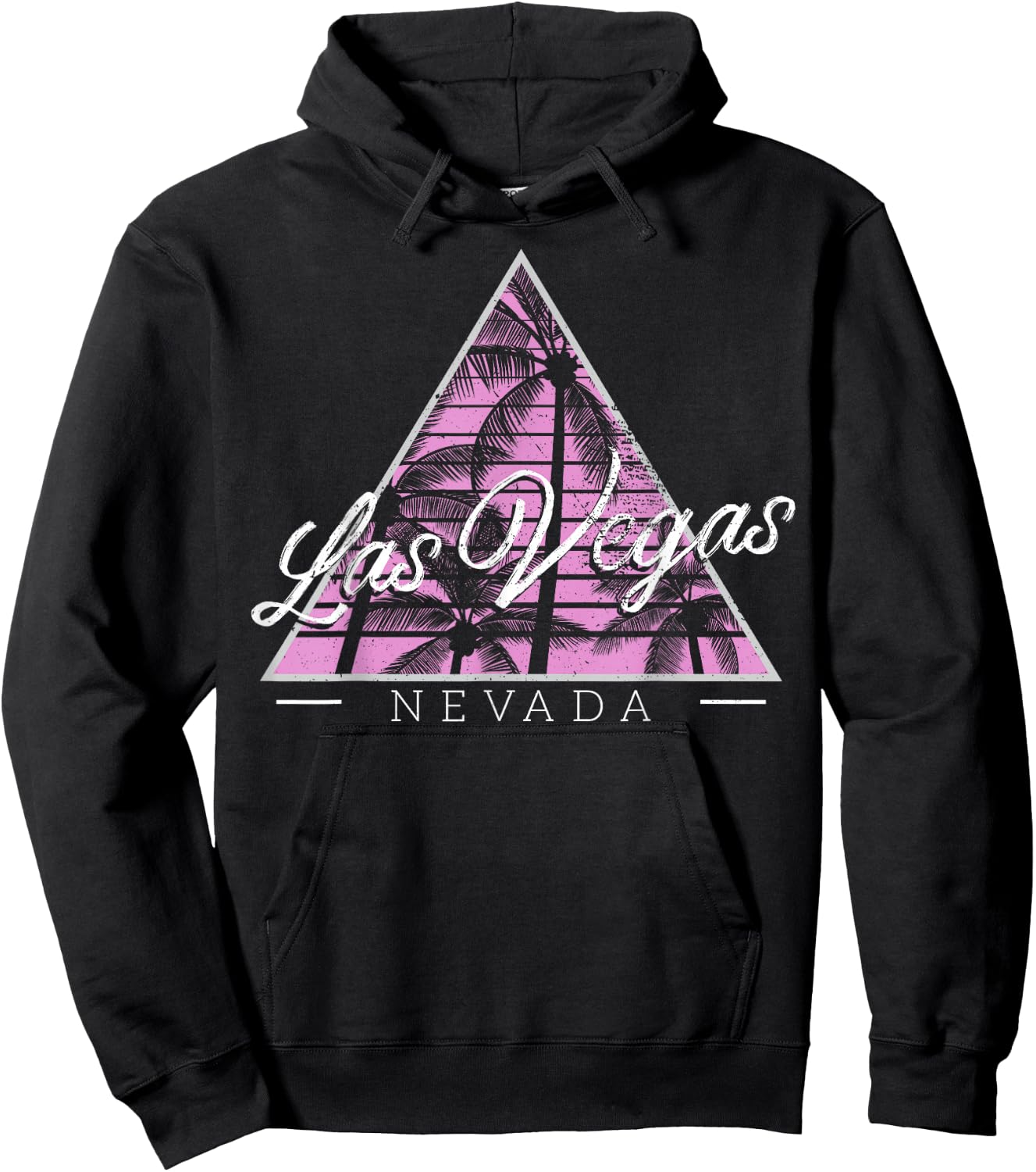 Vintage Style Nevada Las Vegas Gift Design Idea Hoodie - Hoodie | Black