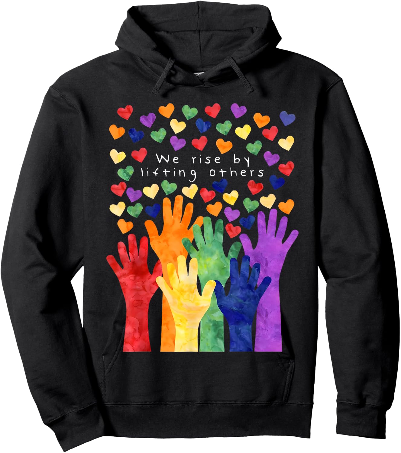 We Rise by Lifting Others Shirt We Rise by Lifting Others Hoodie - Hoodie | Black