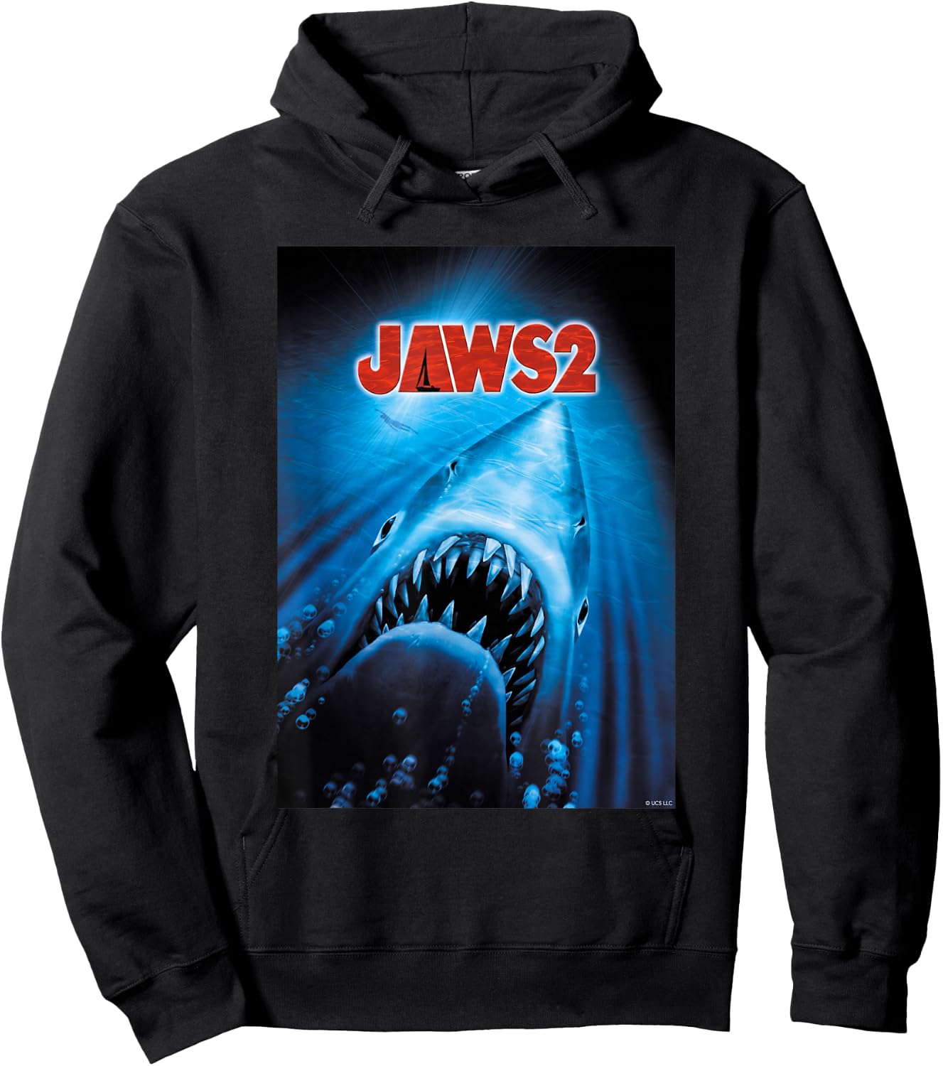 Jaws 2 Anniversary Poster Hoodie - Hoodie | Black