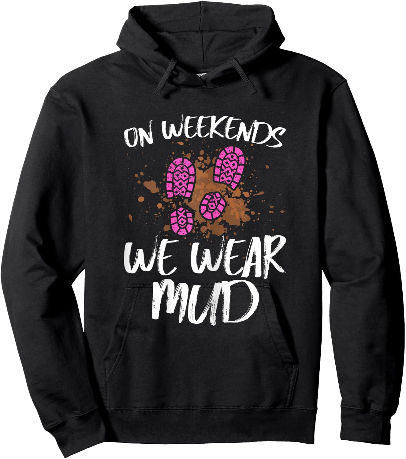 Mud girl run Hoodie - Hoodie | Black