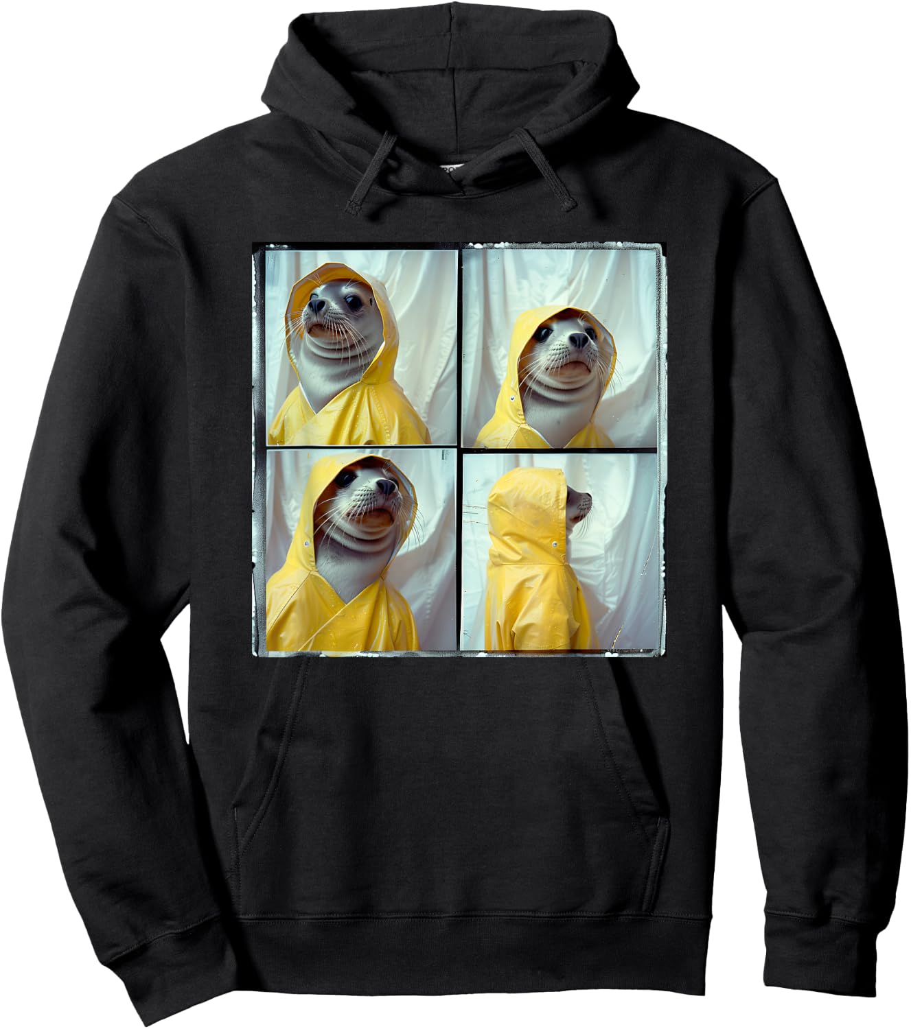 Sea Lion Funny Animal Photobooth Ocean Animal Funny Seal Hoodie - Hoodie | Black