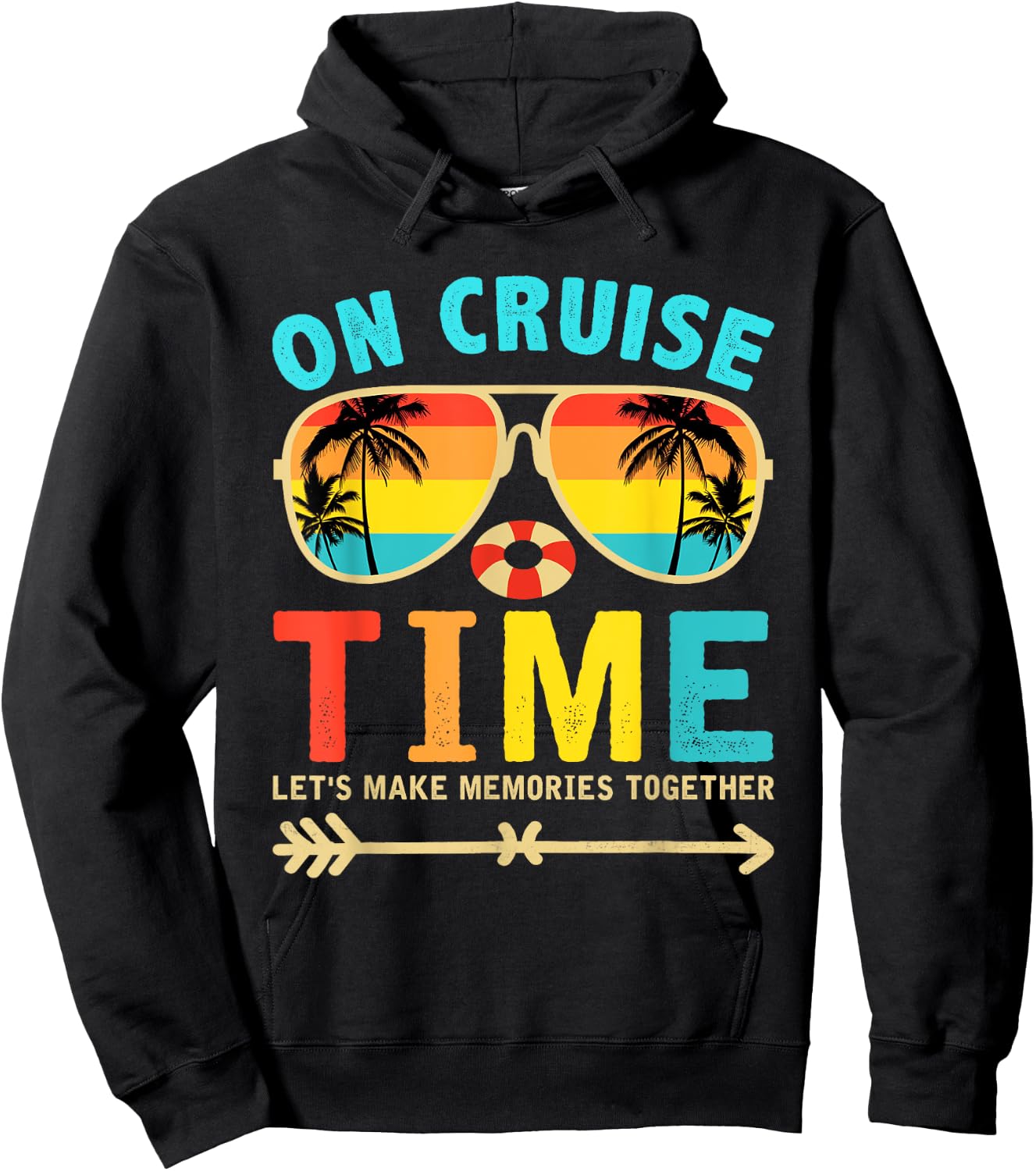 On Cruise Time Cruise Squad Summer Vacation Matching Family Women Girls Kids Hoodie - Hoodie | Black