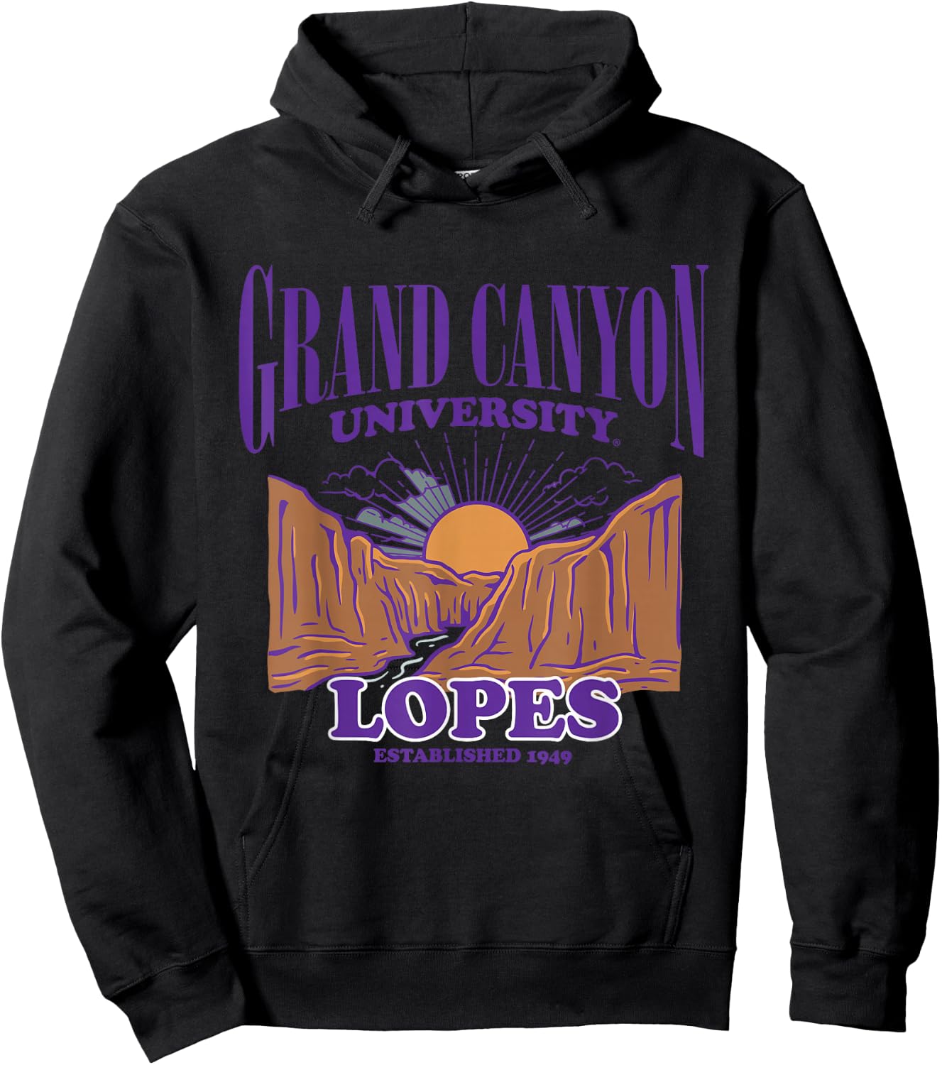Grand Canyon Lopes | Official NCAA Merch | NCAFGCU010 Hoodie - Hoodie | Black
