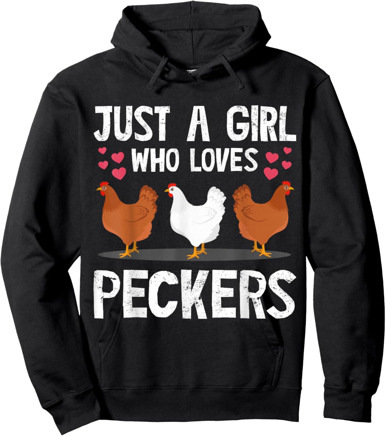 Funny Chicken Owner Art Girls Chicken Lover Farmer Hoodie - Hoodie | Black