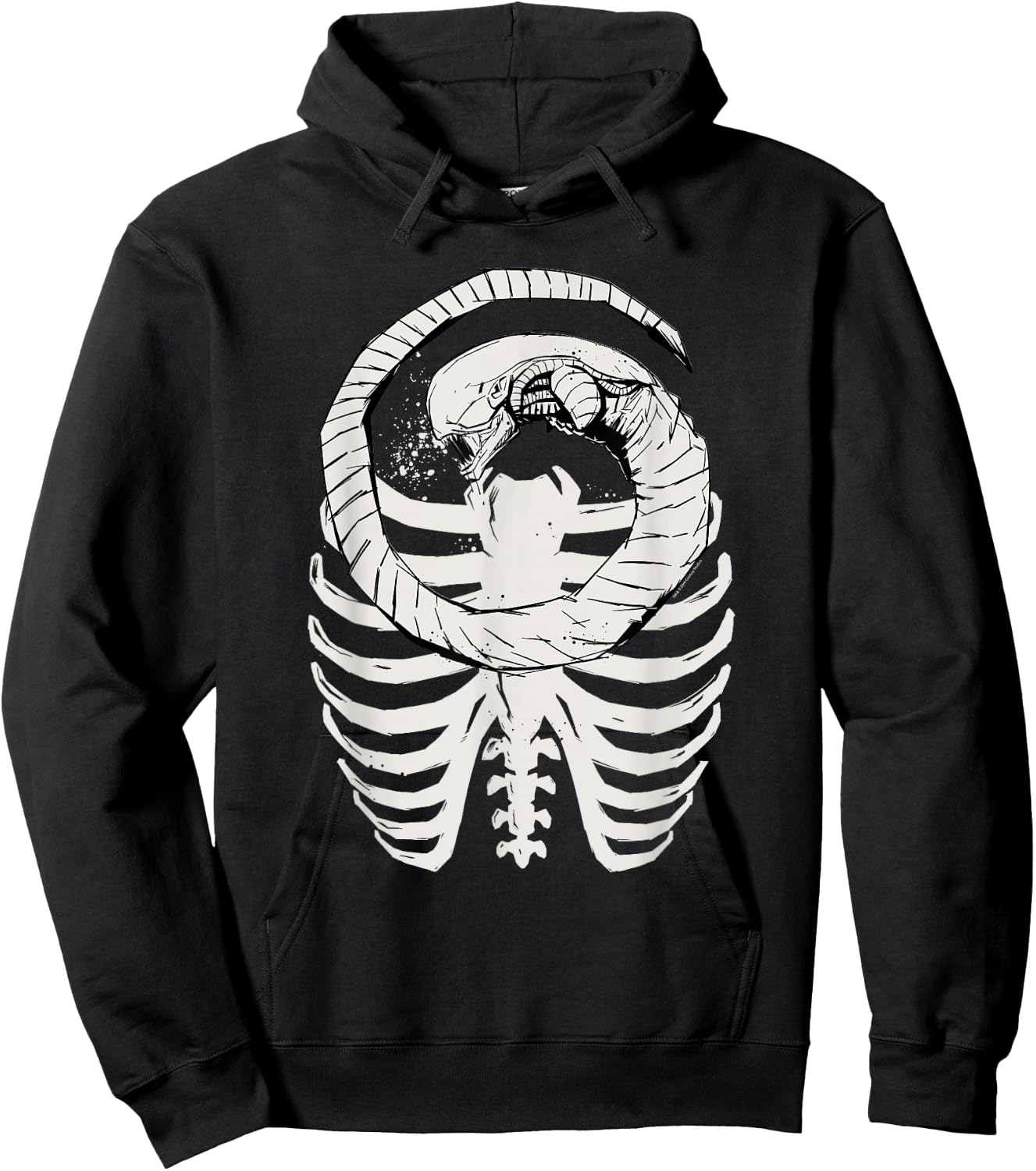 Alien: Romulus Xenomorph Chestburster in Ribcage Art Hoodie - Hoodie | Black