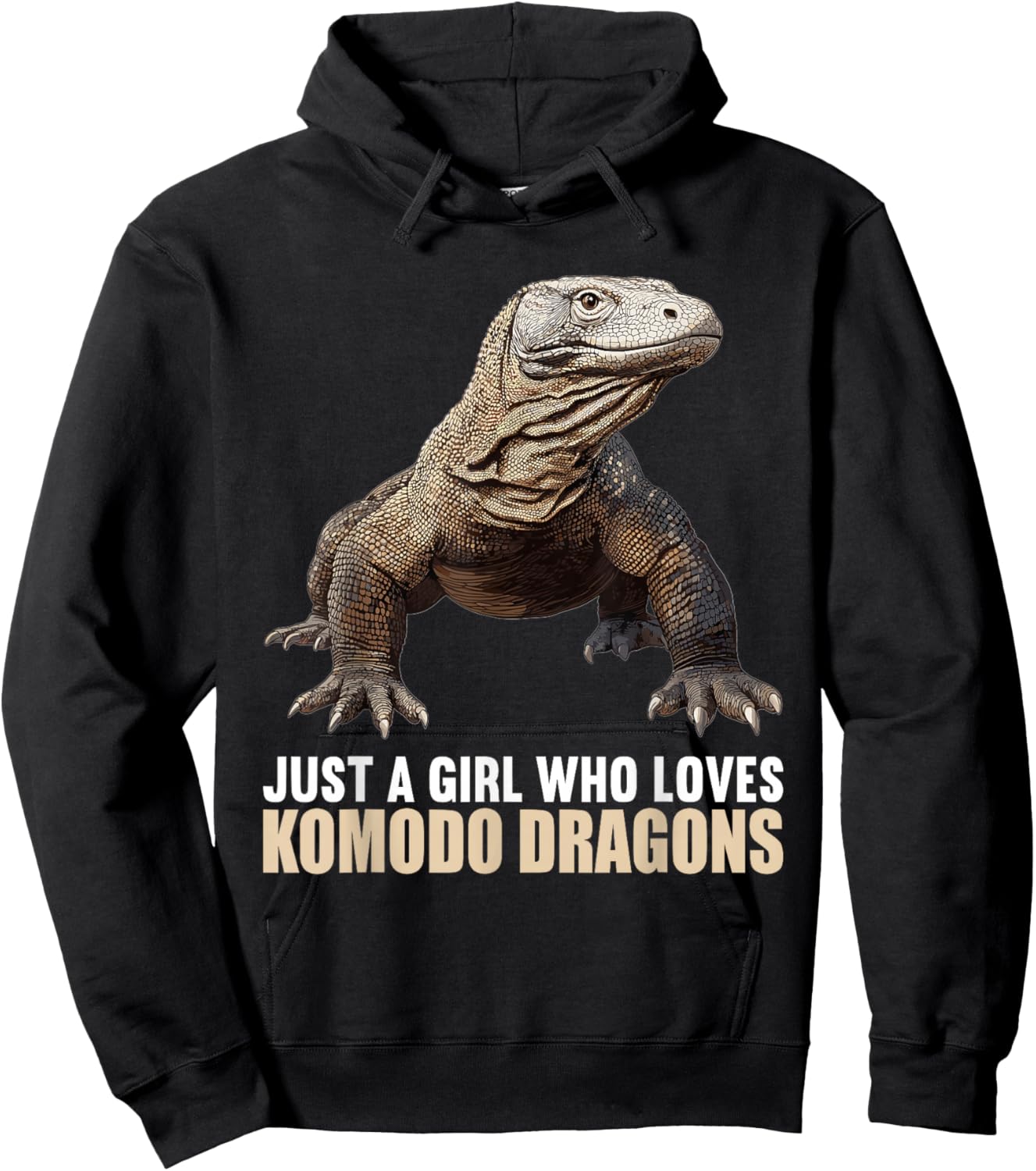 Just a Girl who loves Komodo Dragons. Komodo Dragon Hoodie - Hoodie | Black