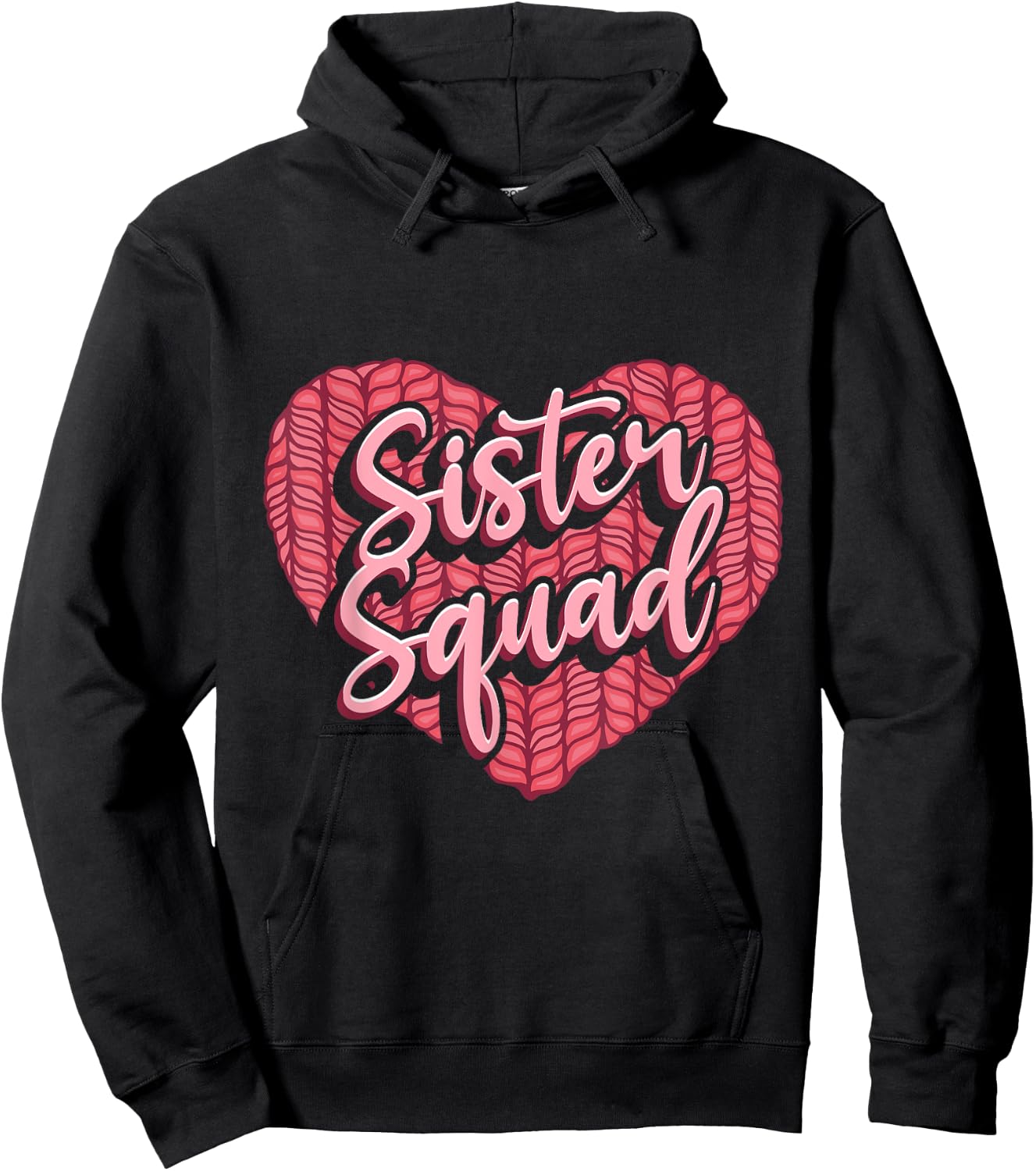 Sibling Sister Squad Hoodie - Hoodie | Black