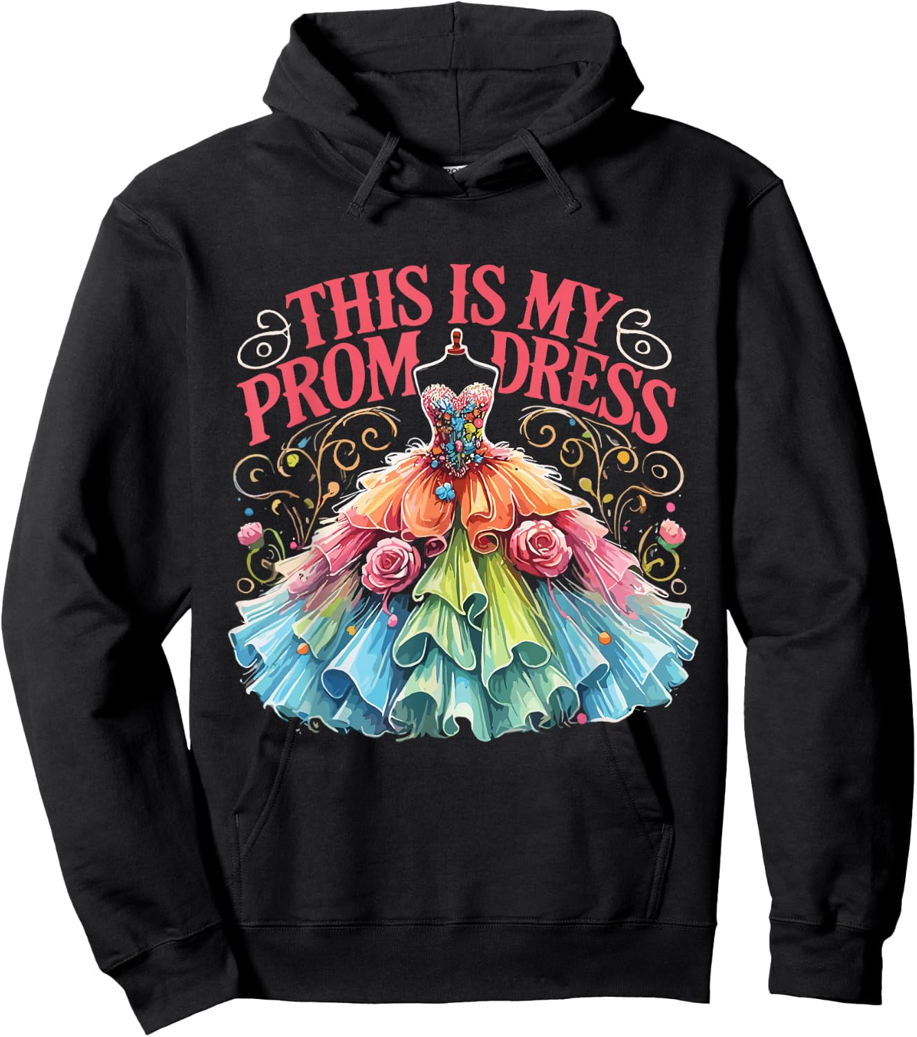 This Is My Prom Dress Hoodie - Hoodie | Black