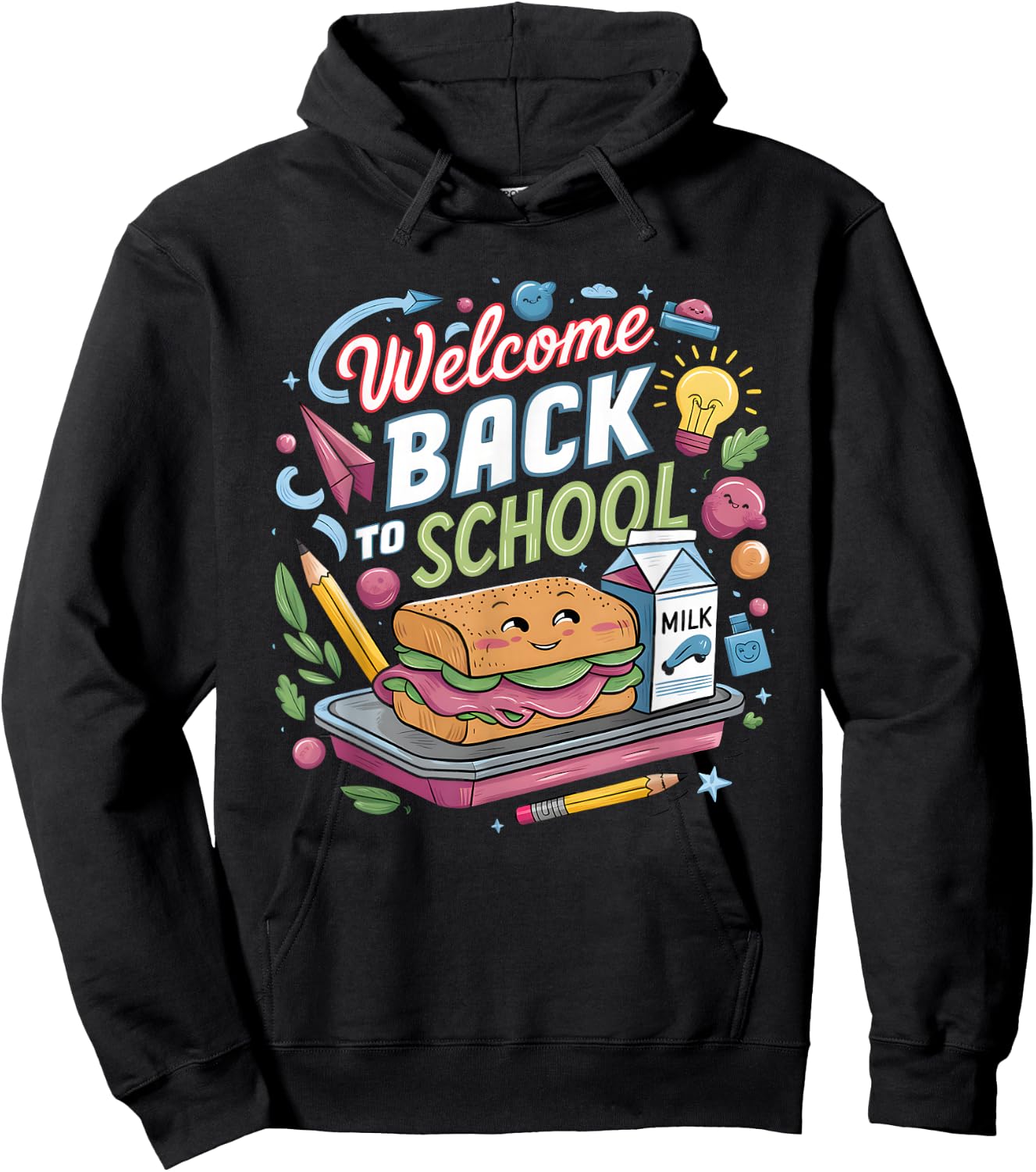 Welcome Back To School Lunch Lady First Day Of School Hoodie - Hoodie | Black