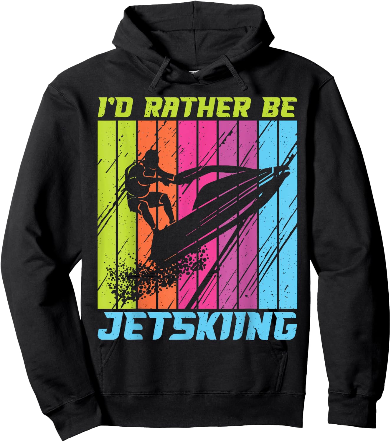 I would rather be Jetskiing Jetski Hoodie - Hoodie | Black