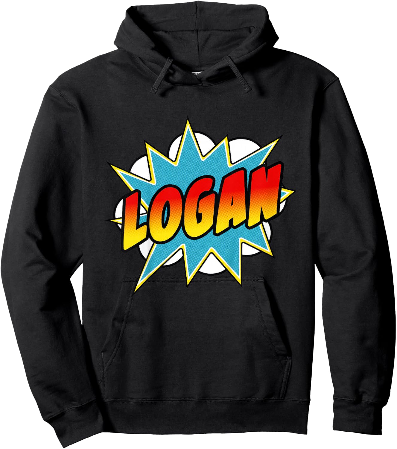 Boys Logan Comic Book Superhero Name Hoodie - Hoodie | Black