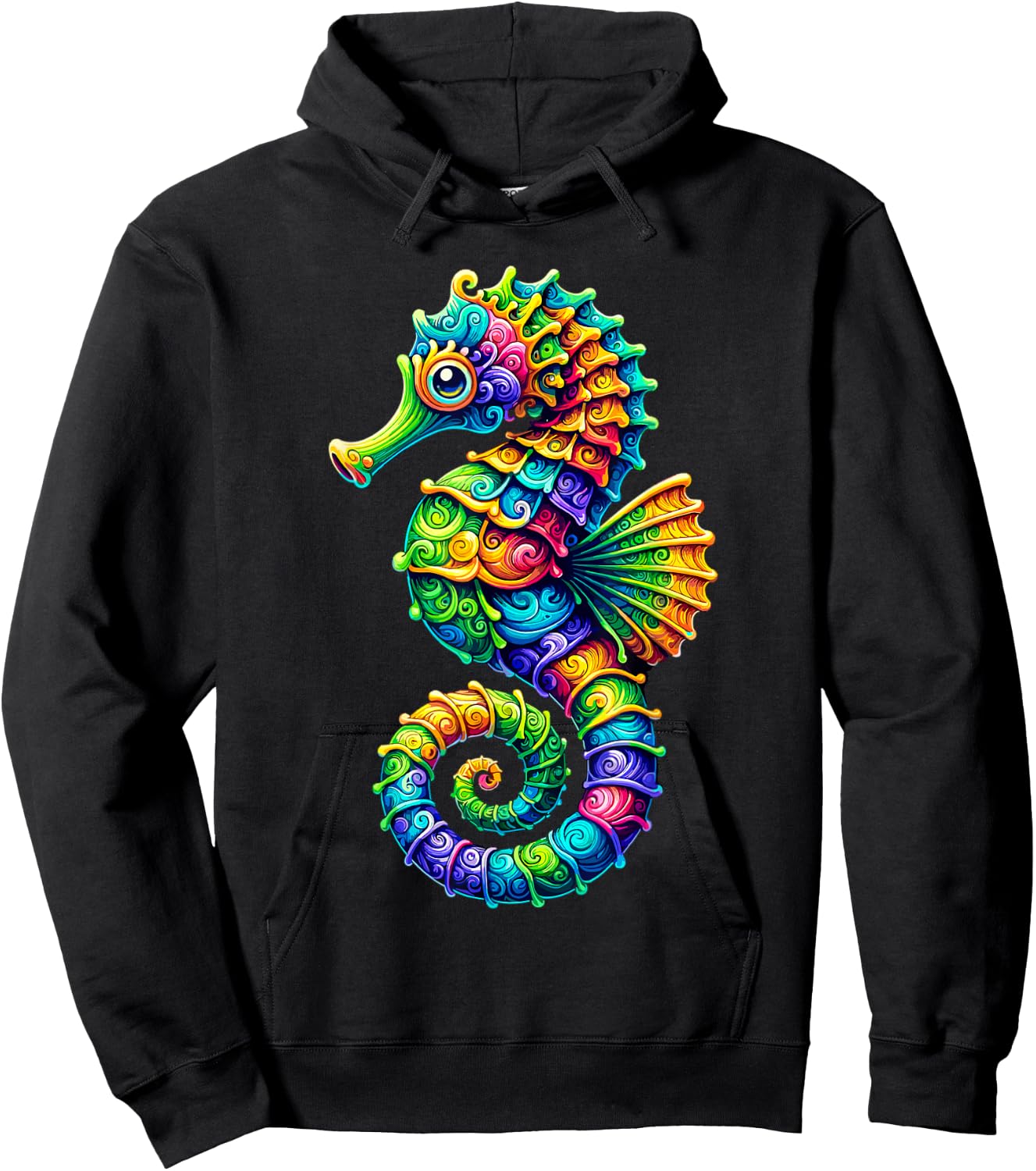 Seahorse Ocean Hoodie - Hoodie | Black