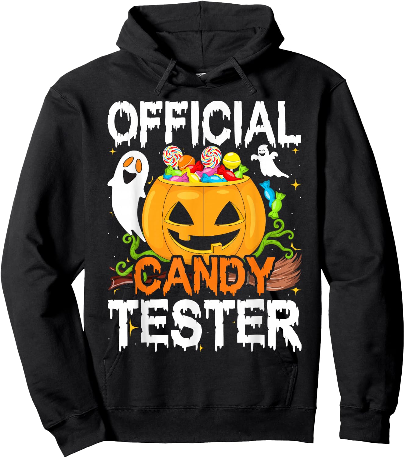Halloween Party, Halloween Pumpkin Official Candy Tester Hoodie - Hoodie | Black
