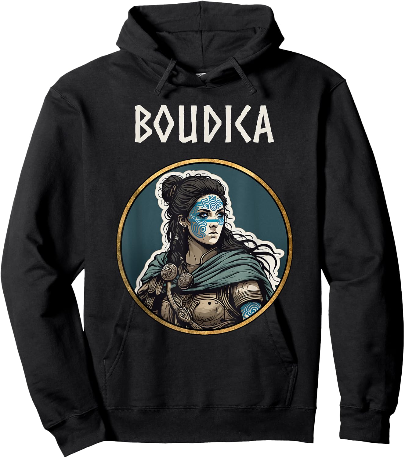 Boudica Queen of the Iceni Ancient Britain History Hoodie - Hoodie | Black