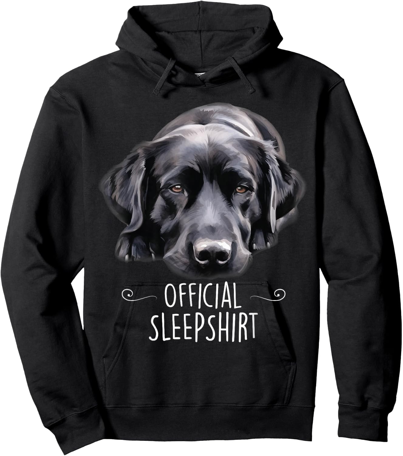 Sleeping Labrador Dog Official Sleep Lab Funny Women Kids Hoodie - Hoodie | Black