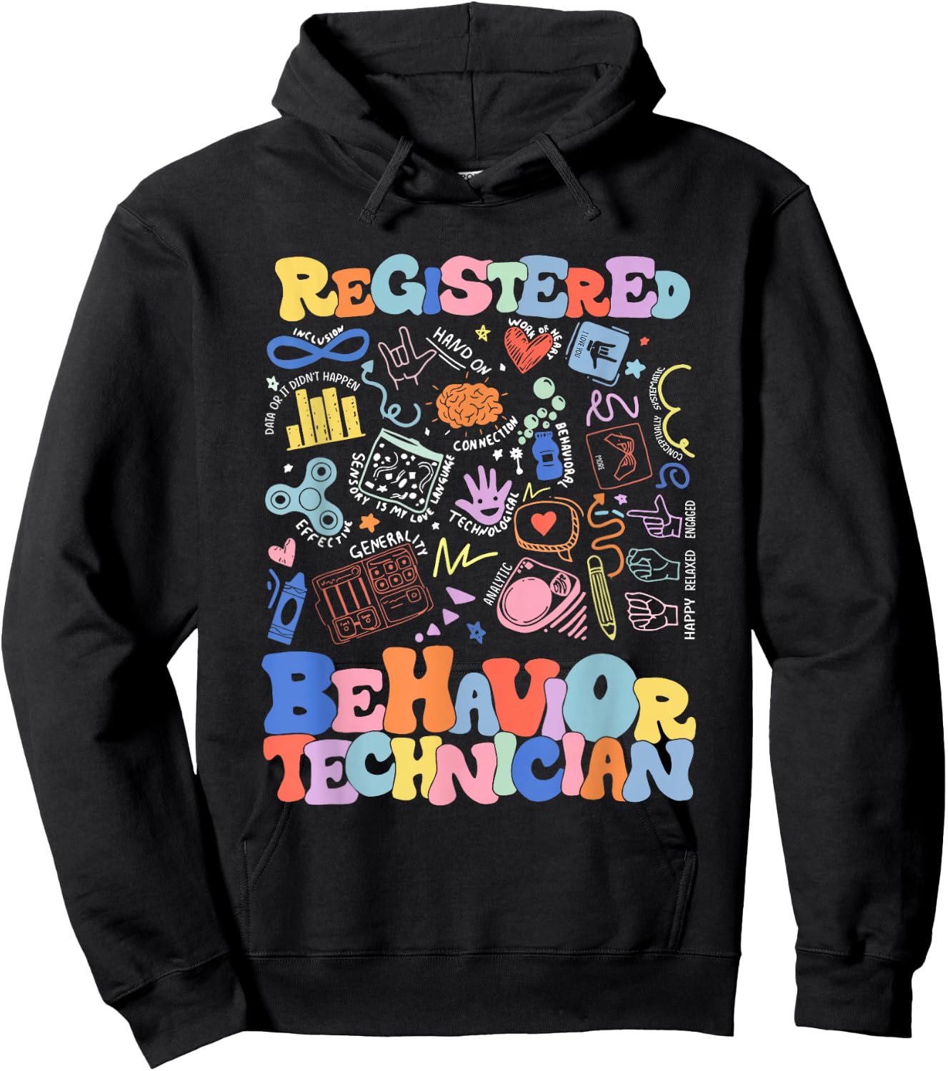 Women Registered Behavior Technician RBT Graduation ABA Hoodie - Hoodie | Black
