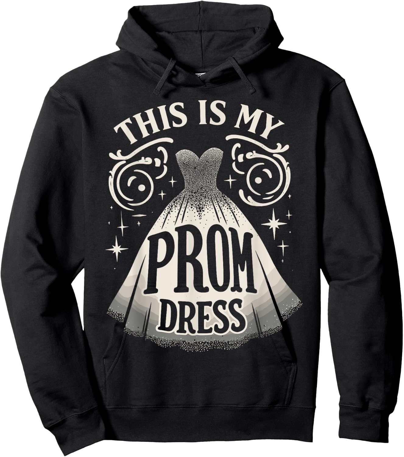 Prom Dress Party Night This Is My Prom Dress Hoodie - Hoodie | Black