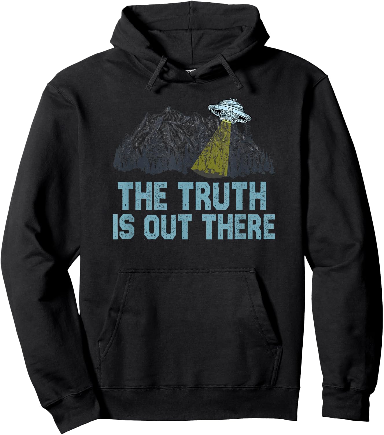 Truth is Out There ufo alien space graphic for sci-fi geek Hoodie - Hoodie | Black