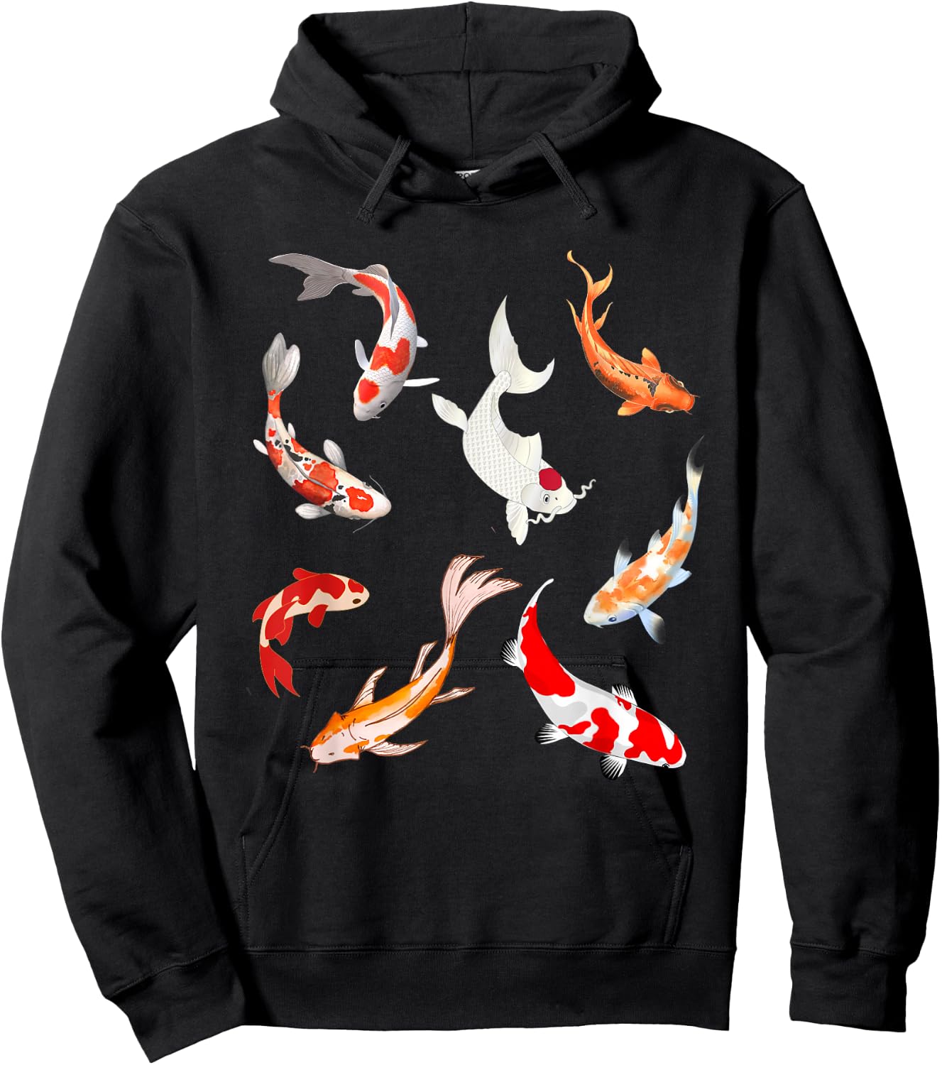 Just A Girl Who Loves Koi fish ornamental fish Fancy carp Hoodie - Hoodie | Black