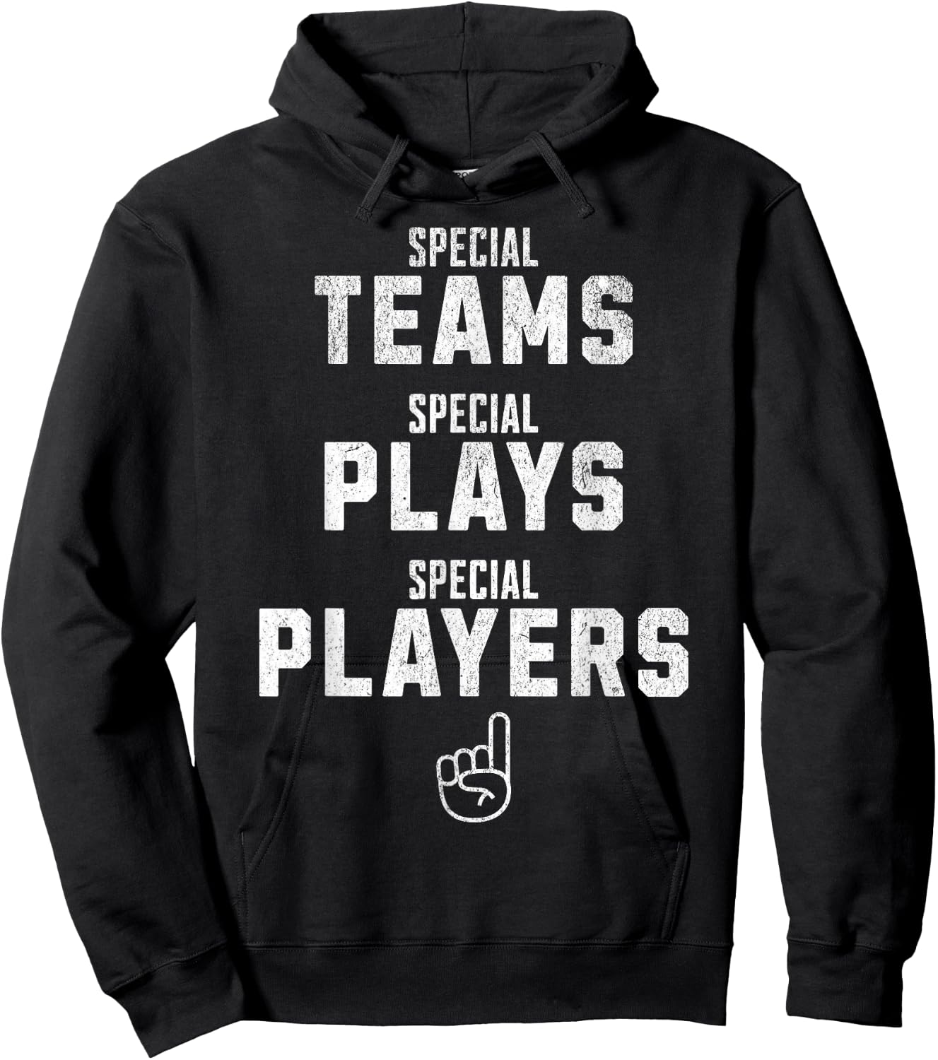 Special Teams Special Plays Special Players Funny Sketch Hoodie - Hoodie | Black