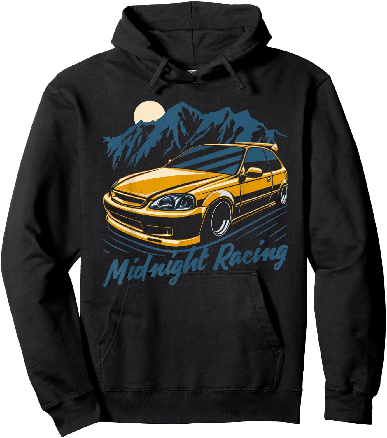 Civic EK Hatch Type R Japanese Car Hoodie - Hoodie | Black