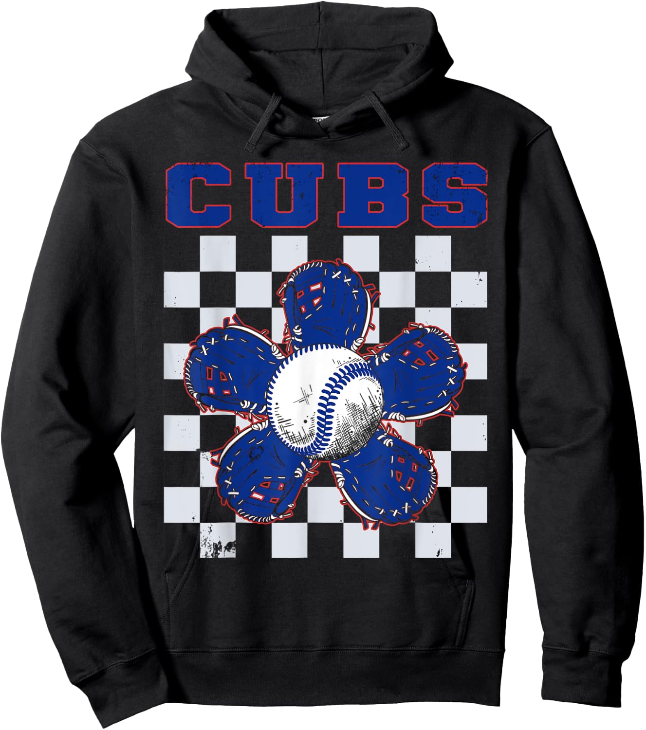 Vintage Cubs Name Throwback Classic Art Cubs Spirit Game Day Hoodie - Hoodie | Black