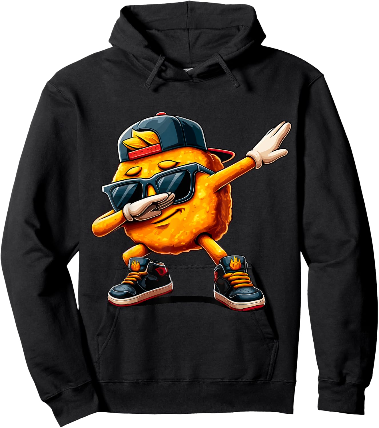 Dabbing Nugget cool Chicken Nugget lover Hoodie - Hoodie | Black