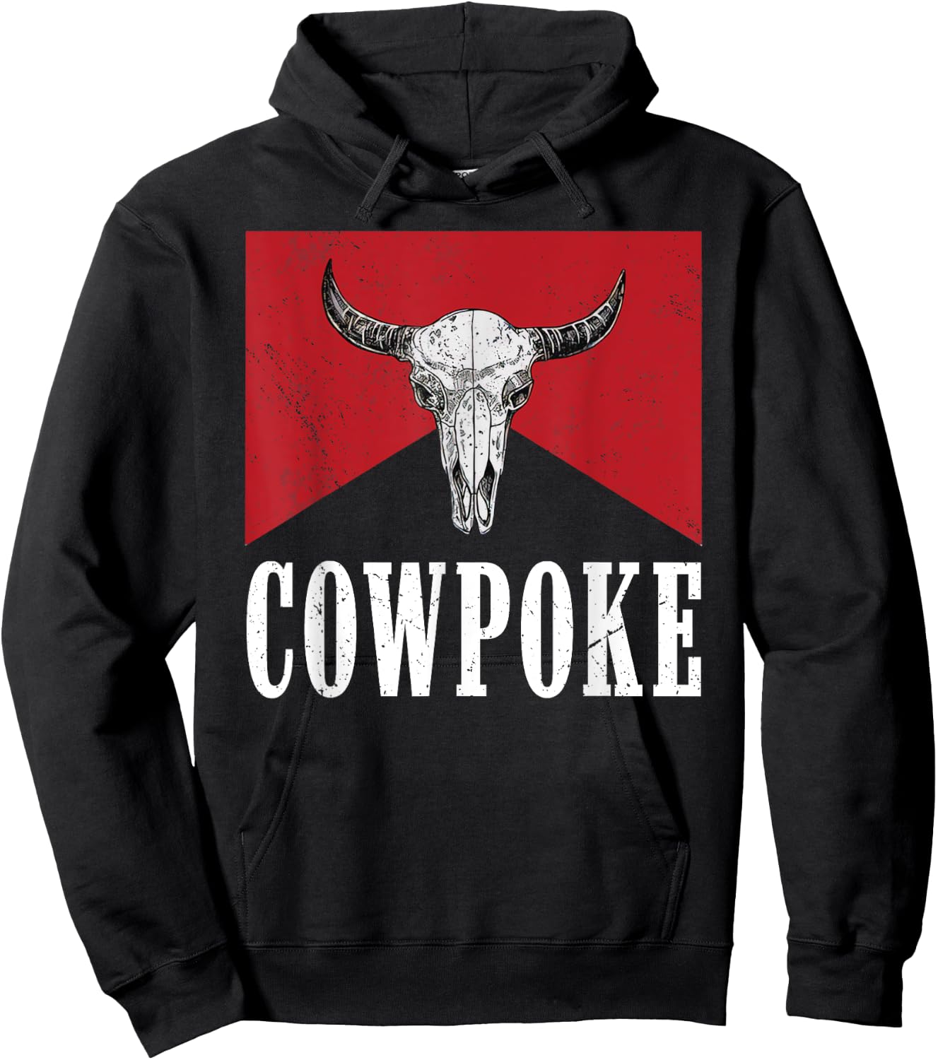 Western Cowpoke, I'm Just a Cowpoke In The Big Rodeo Retro Hoodie - Hoodie | Black