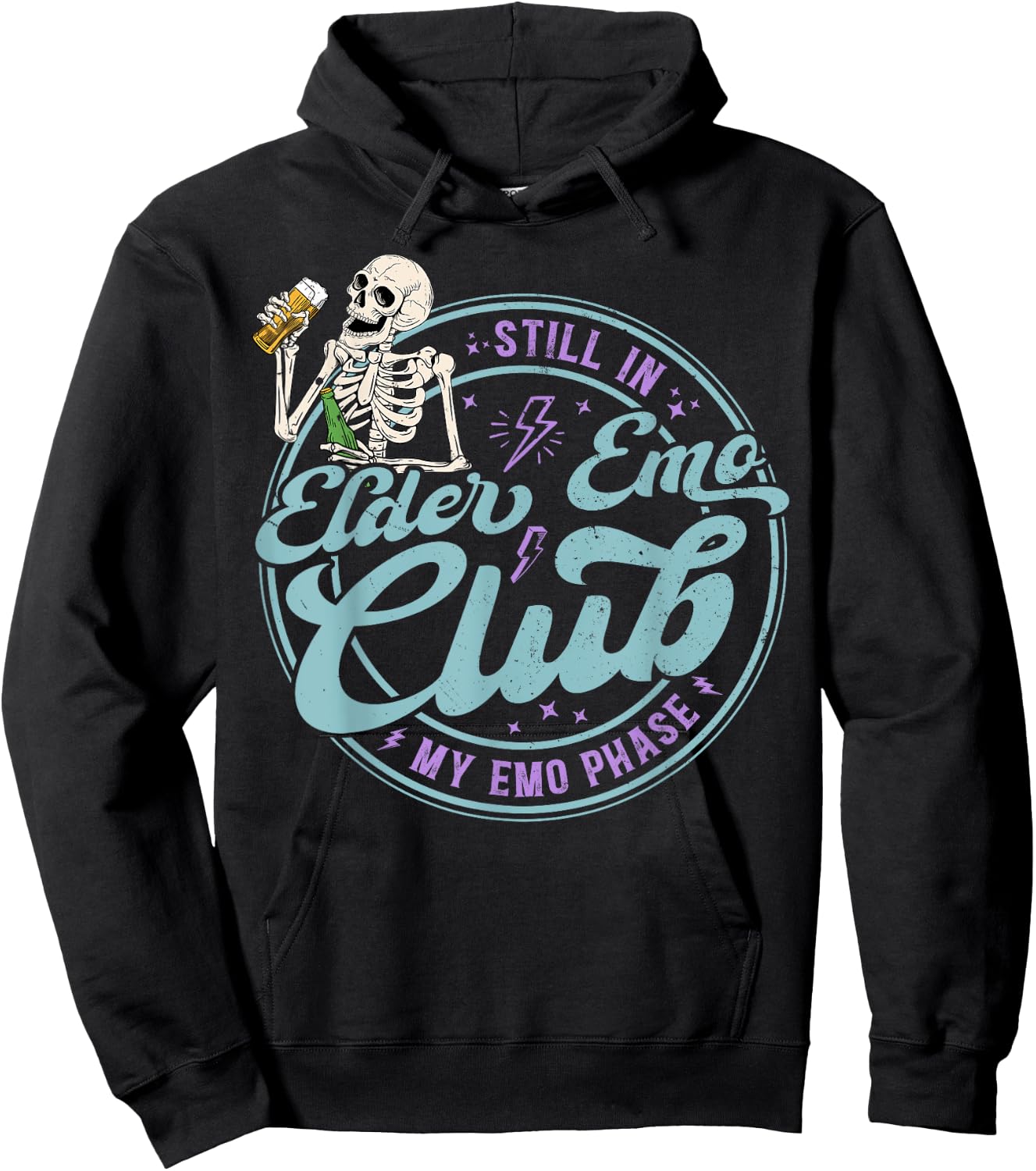 Still In Elder Emo Club My Emo Phase Hoodie - Hoodie | Black