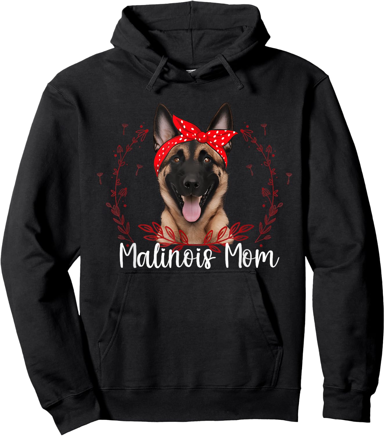 Belgian Malinois Mom Police K9 Dog Lover Hoodie - Hoodie | Black