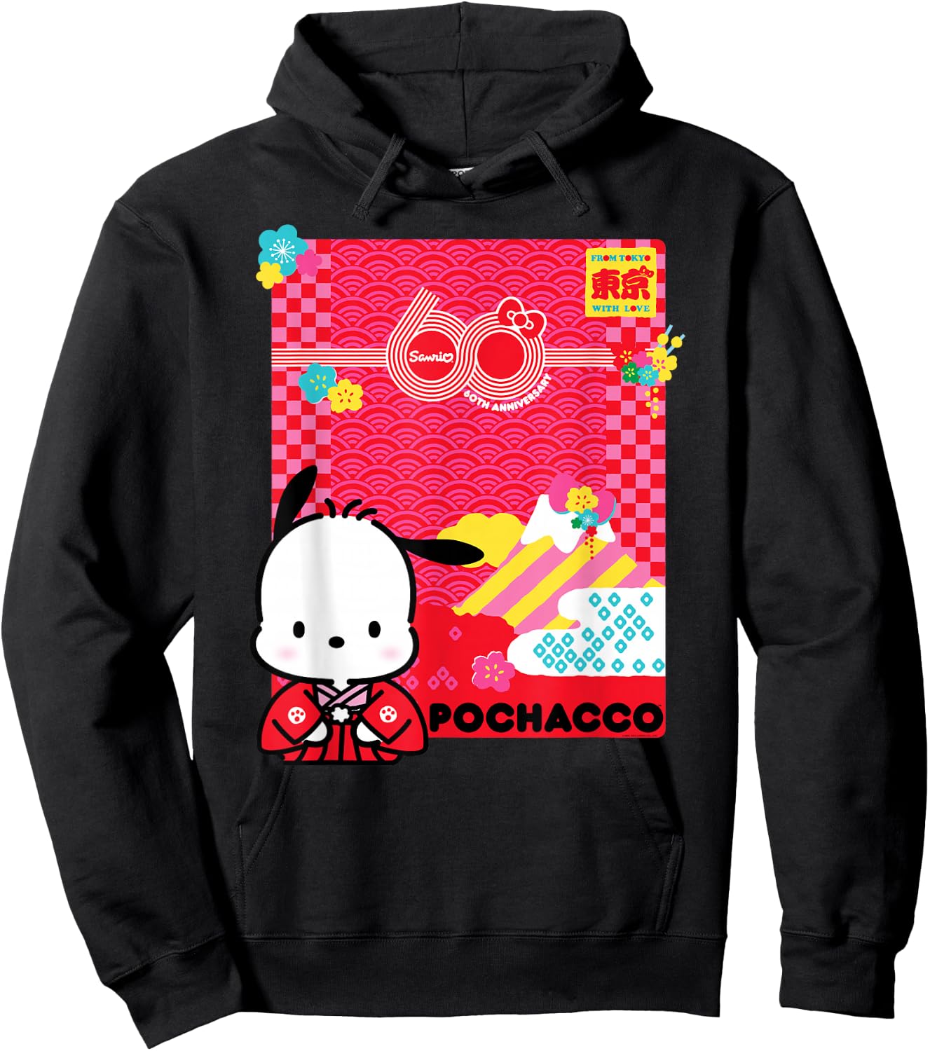 Pochacco Sanrio 60th Hoodie - Hoodie | Black