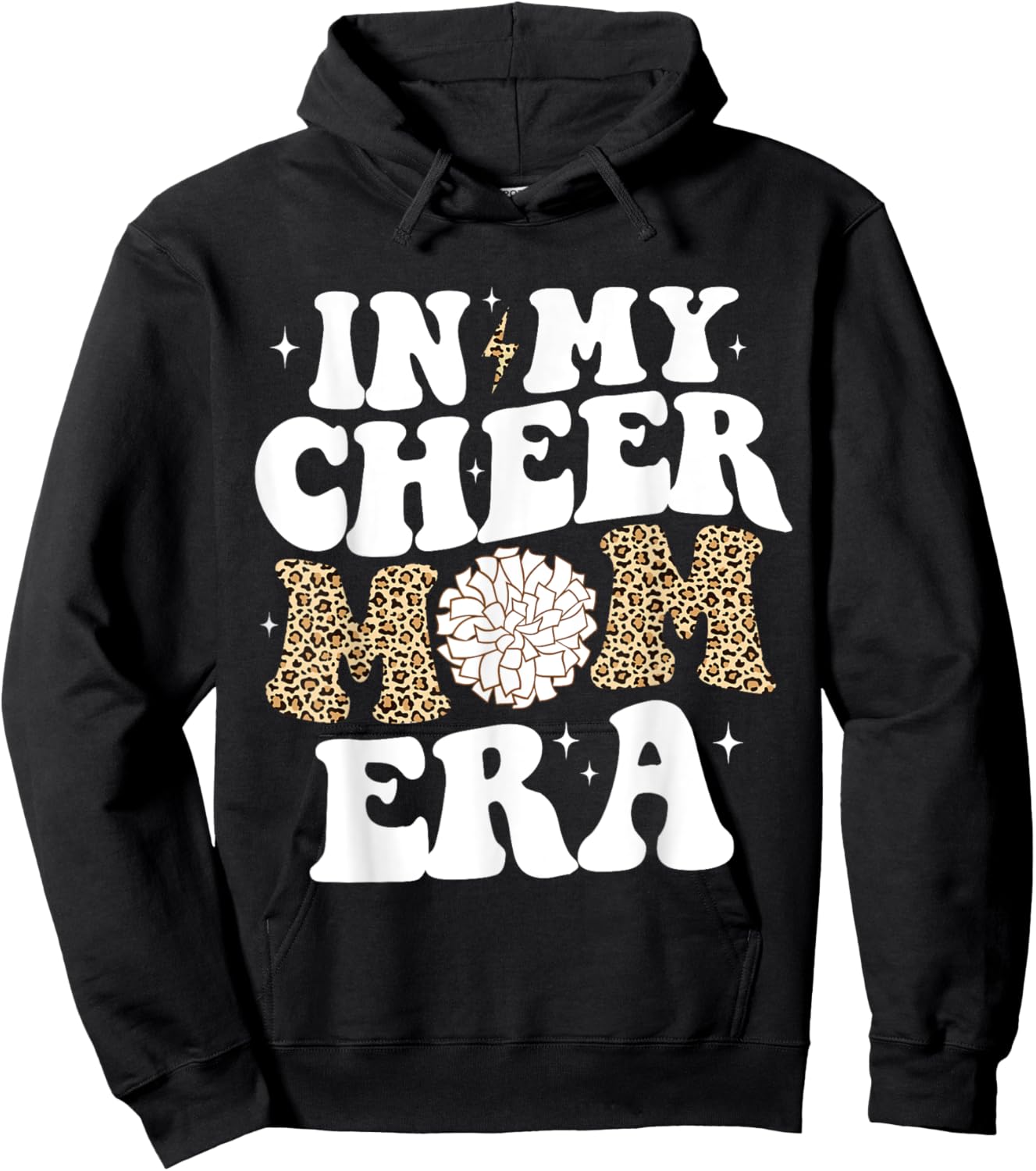 In My Cheer Mom Era Game Day Cheerleading Mom Cheer Mom Hoodie - Hoodie | Black
