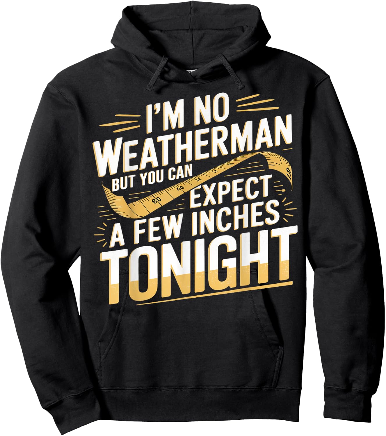 Funny I'm No Weatherman Meteorologist Weatherman Hoodie - Hoodie | Black