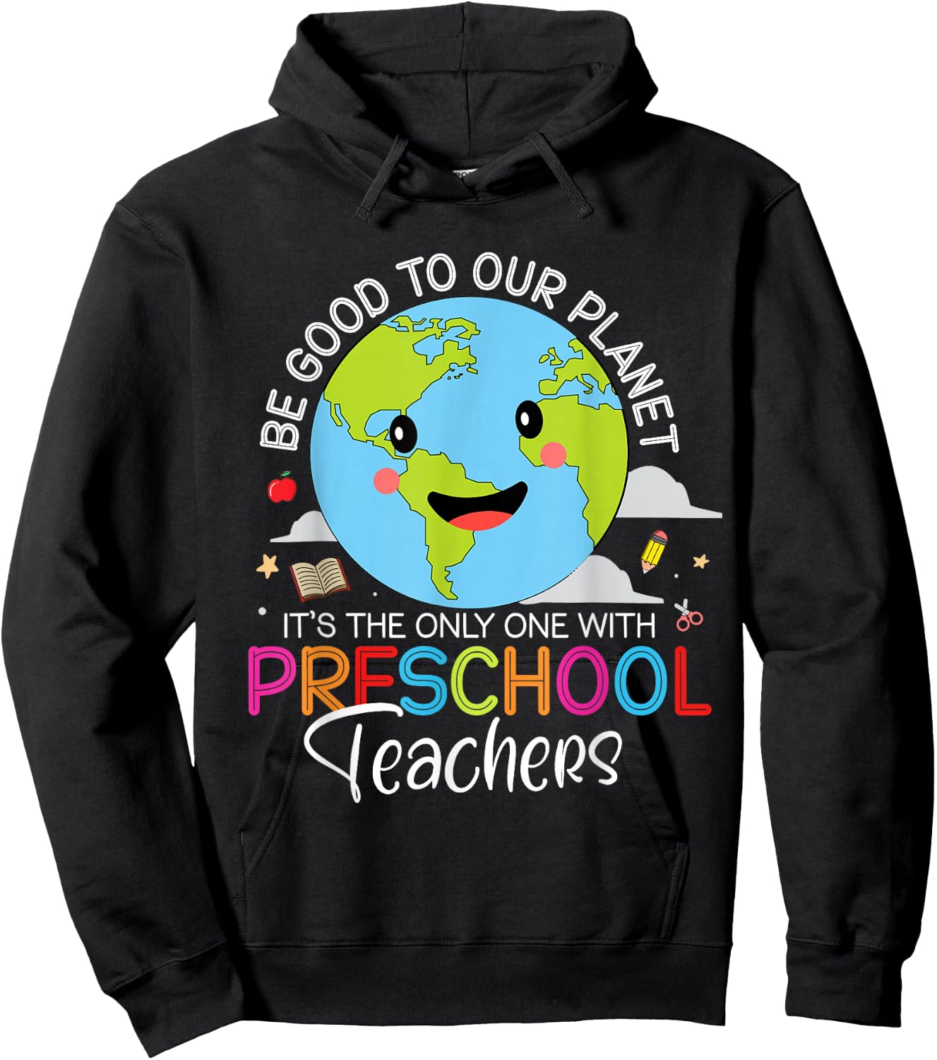 Earth Day Preschool Teacher For Pre-k Teachers Environmental Hoodie - Hoodie | Black