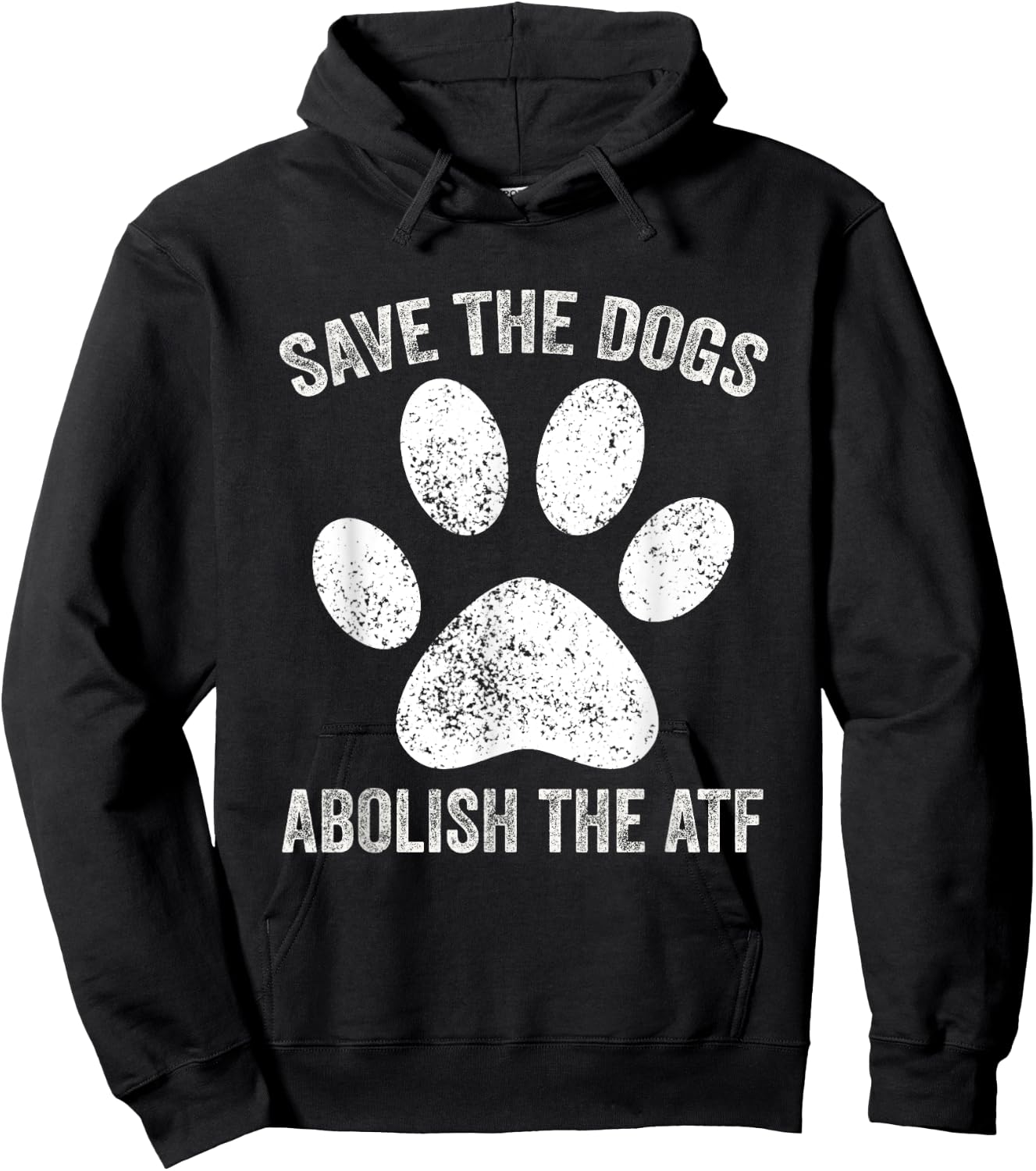 Save the Dogs Abolish the ATF Vintage , Small, Black Hoodie - Hoodie | Black