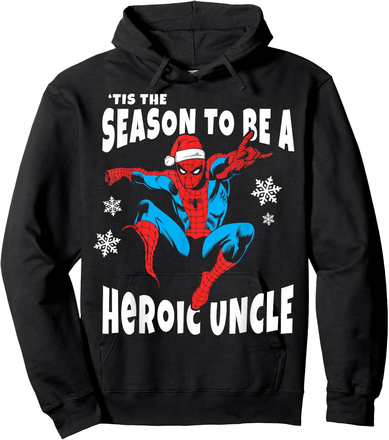 Marvel Spider-Man Season To Be A Heroic Uncle Hoodie - Hoodie | Black