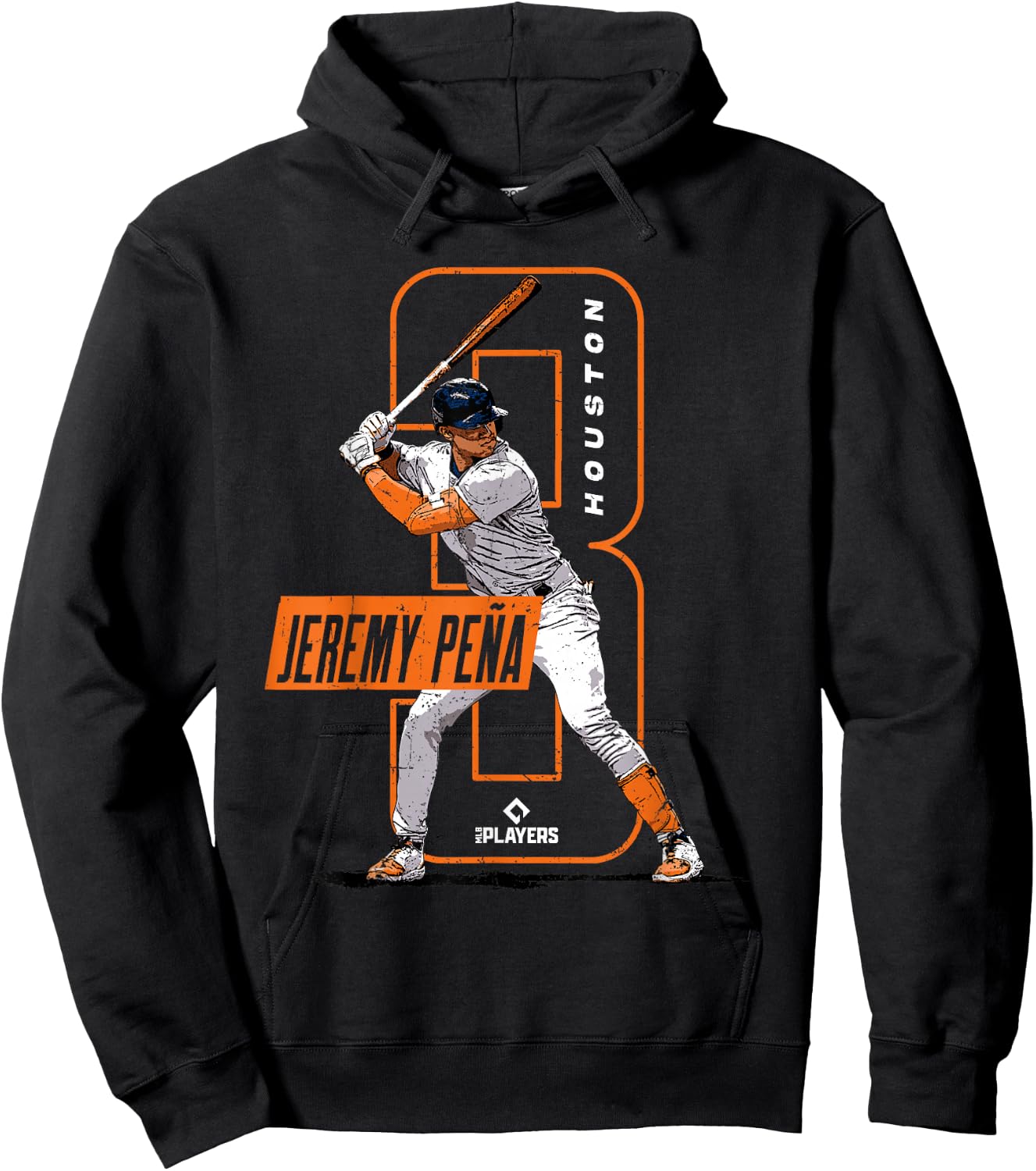 Jeremy Peña | Houston Baseball MLB Players | MLBJPEN4019-S Hoodie - Hoodie | Black
