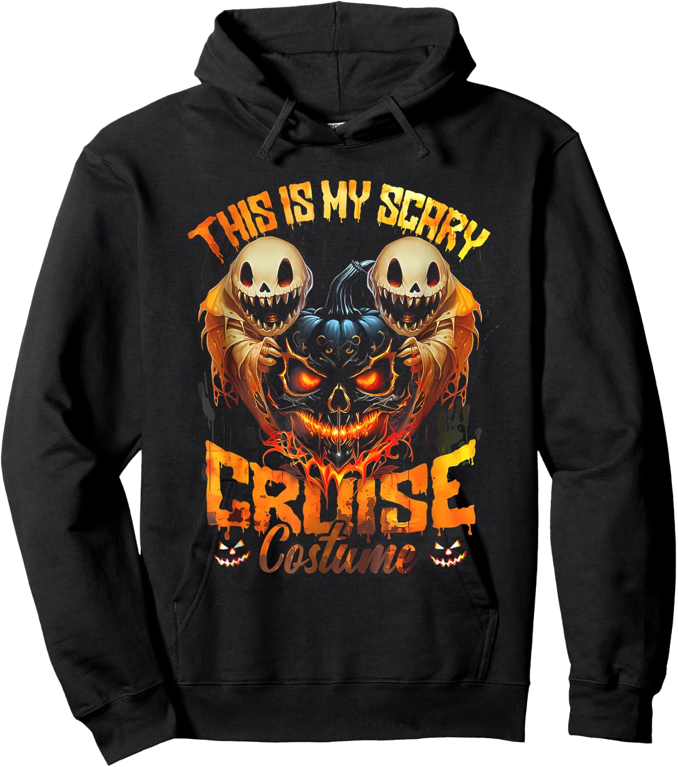 This Is My Scary Cruise Costume Devil Ghost Horror Halloween Hoodie - Hoodie | Black