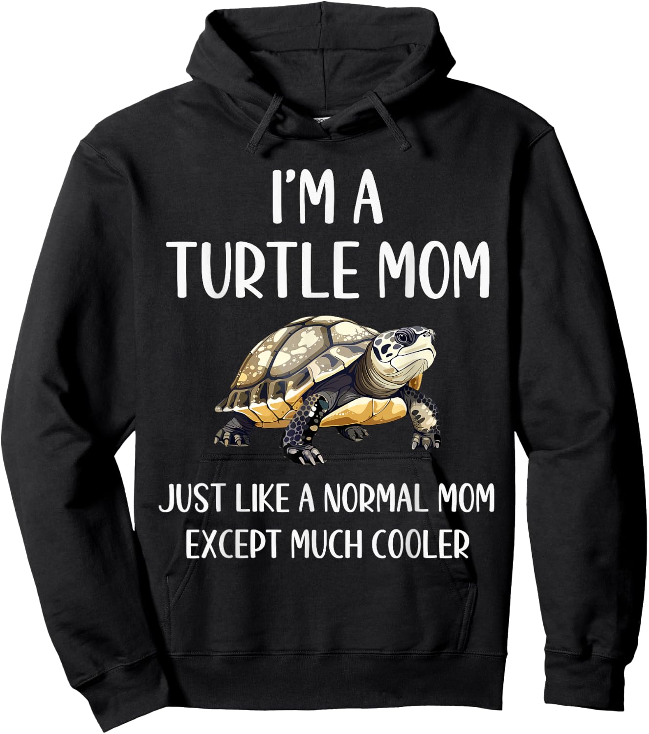 Turtle Mom Definition Funny Turtle Animals Lover Mothers Day Hoodie - Hoodie | Black