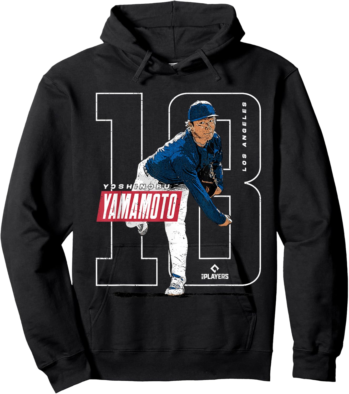 Yoshinobu Yamamoto | Los Angeles MLB Player | MLBYAM3004 Hoodie - Hoodie | Black
