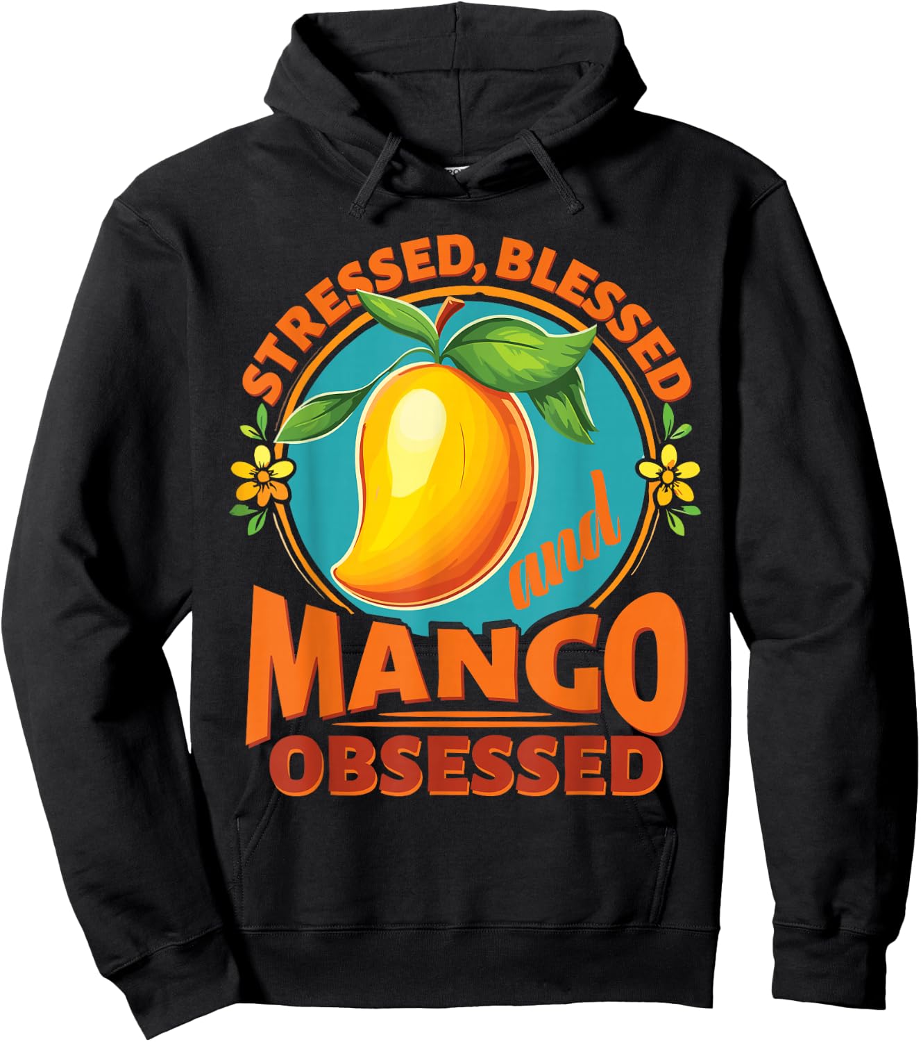 Vintage Fruit Mangos Mango Obsessed Hoodie - Hoodie | Black