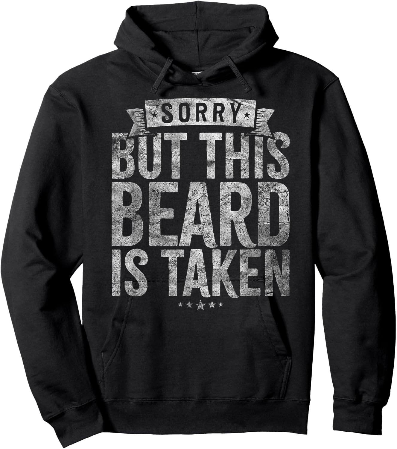 Valentines Day Beard Design. Sorry this beard is taken Hoodie - Hoodie | Black