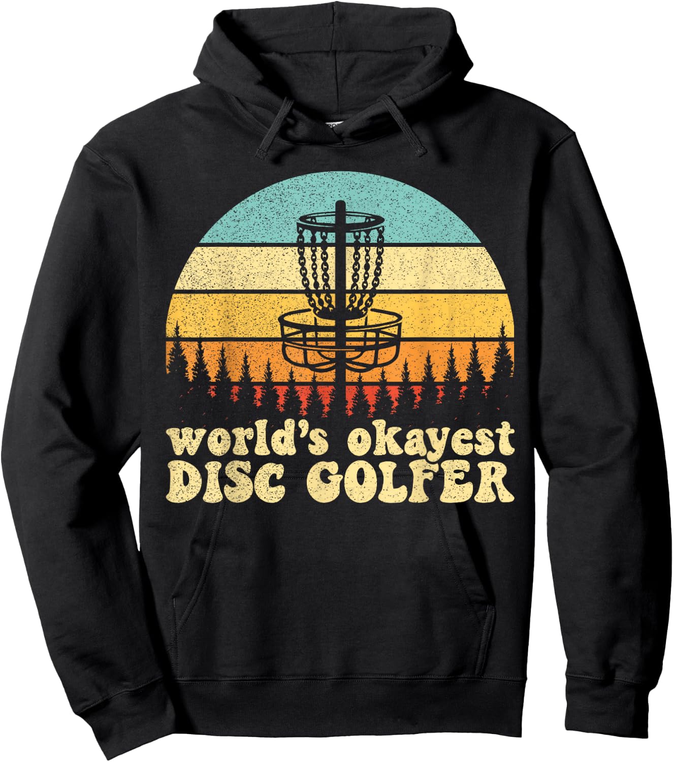 World's Okayest Disc Golfer Hoodie - Hoodie | Black