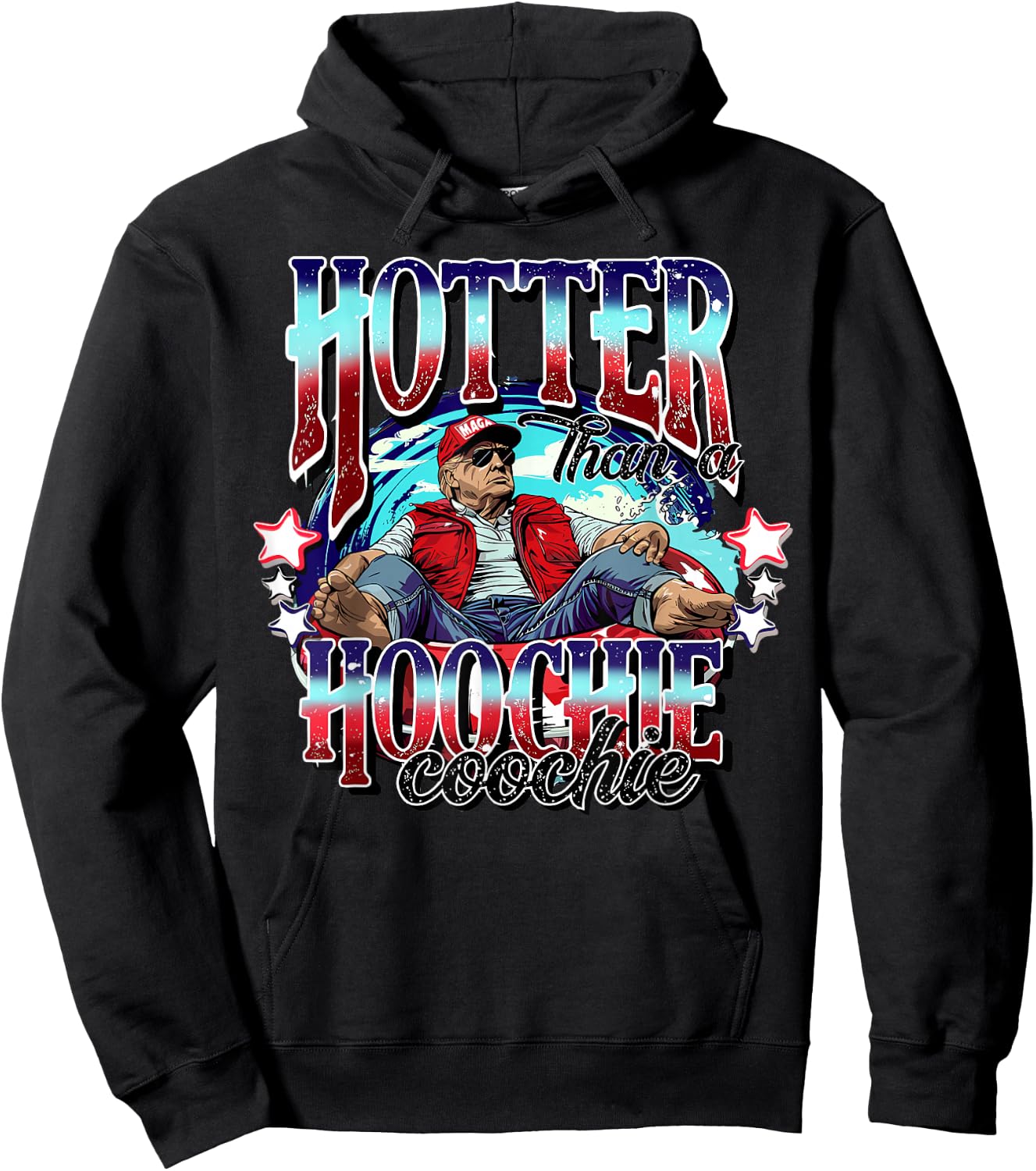 Hotter Than A Hoochie Coochie Hoodie - Hoodie | Black