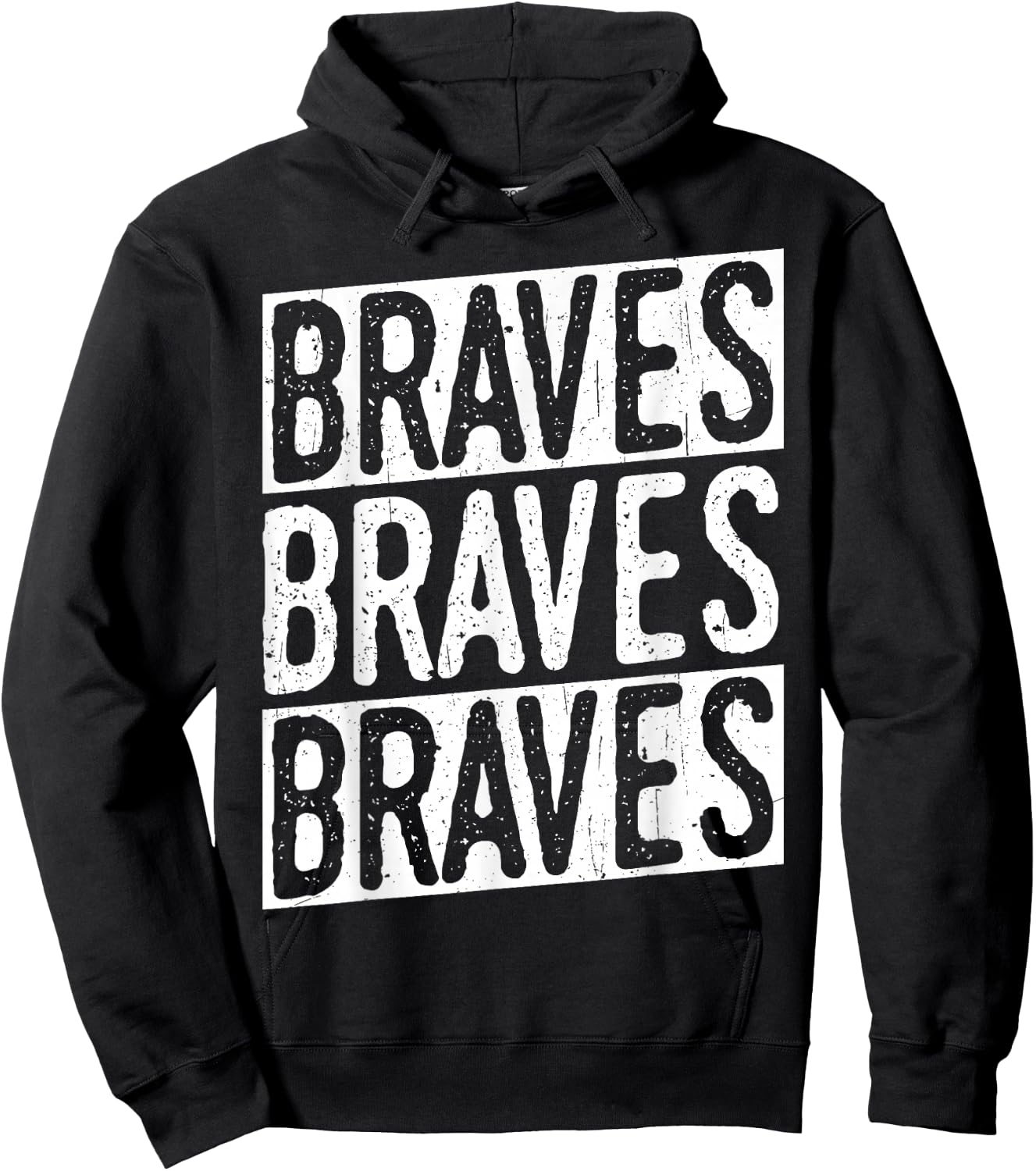 Braves Vintage Braves Hoodie - Hoodie | Black