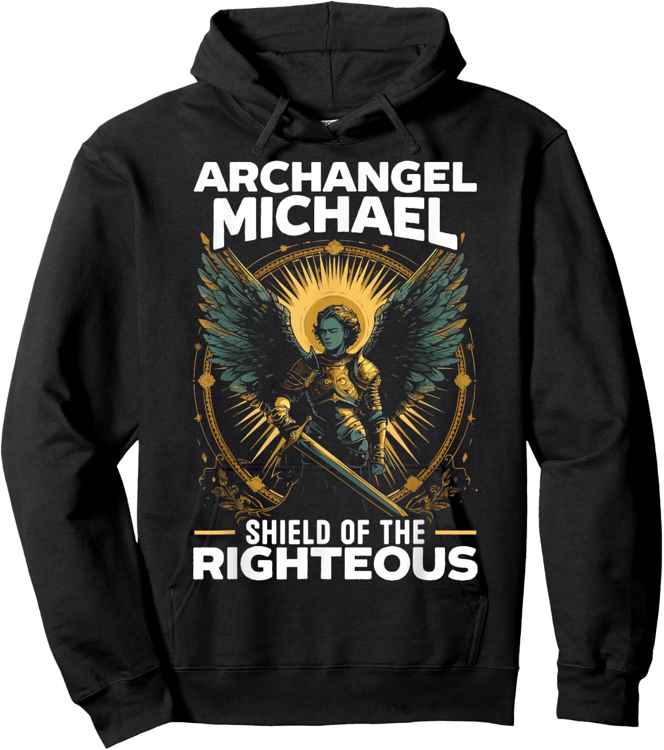 Archangel Michael Catholic Christianity Guardian Angel Hoodie - Hoodie | Black
