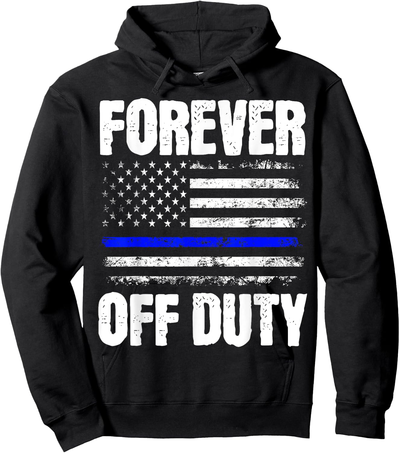 Retired Police Officer Cop Hoodie - Hoodie | Black